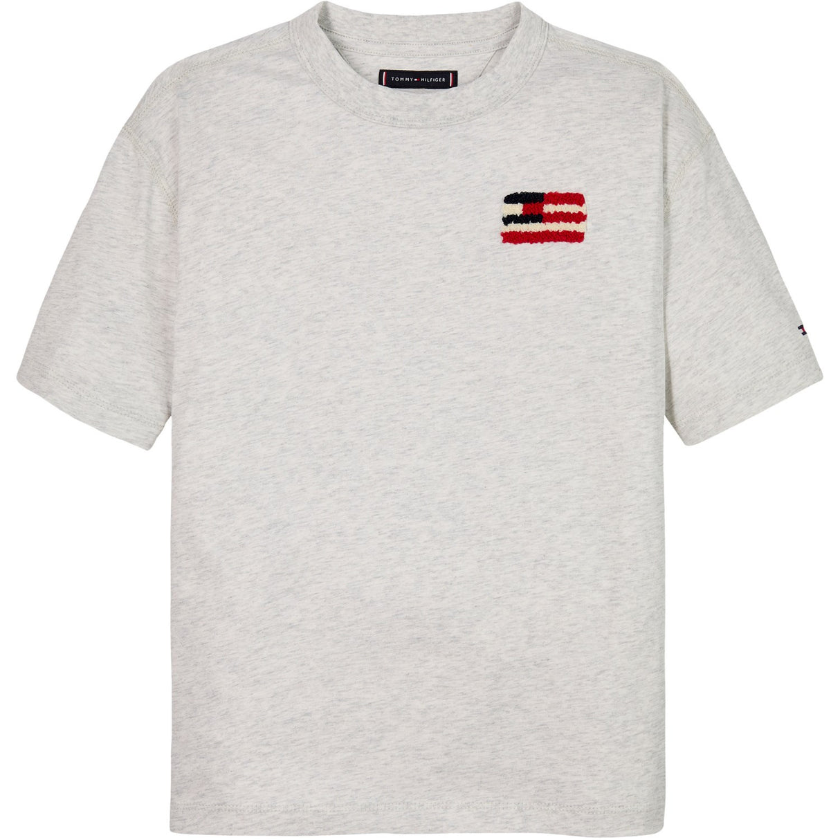 Tommy Hilfiger Snow White Heather Flag Terry Emb T-Shirt