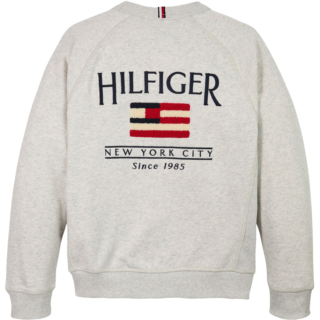 Tommy Hilfiger Snow White Heather Flag Relaxed Sweatshirt