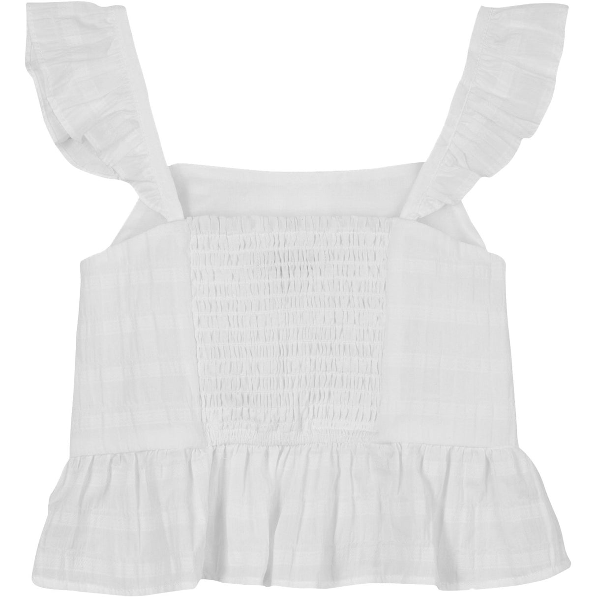 Tommy Hilfiger White Textured Cotton Top