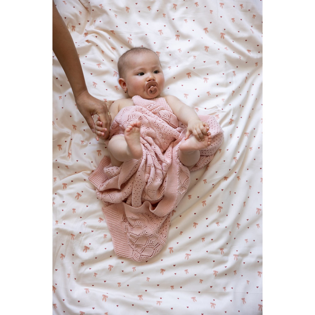 Cam Cam Copenhagen Sorbet Pointelle Baby Knit Throw