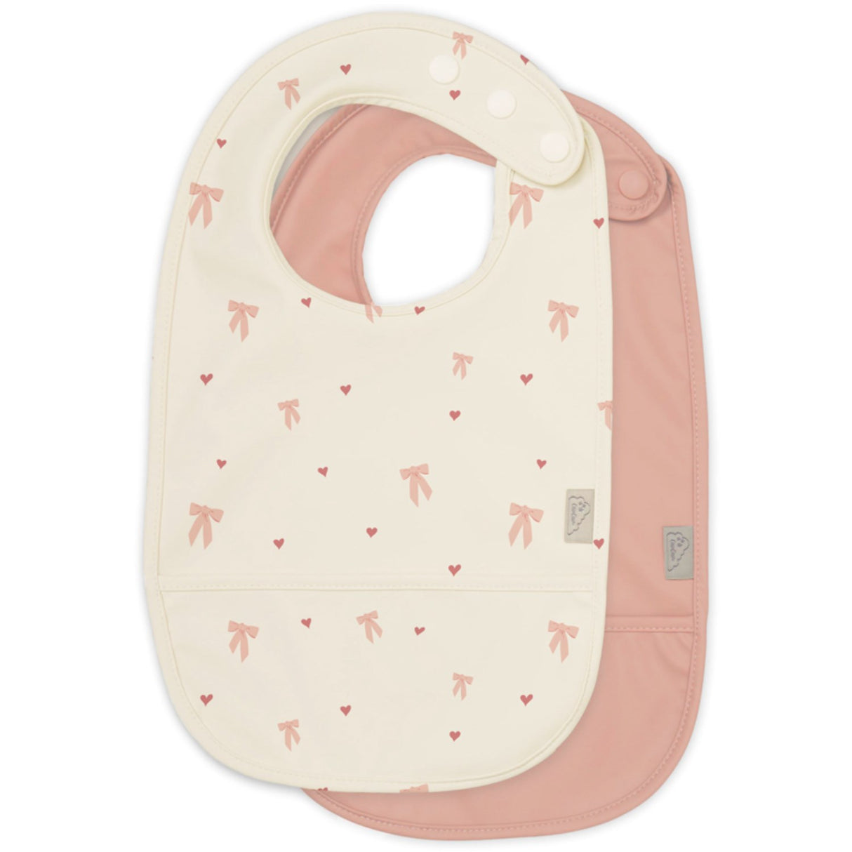 Cam Cam Copenhagen Bows Bib With Pocket 2-Pack
