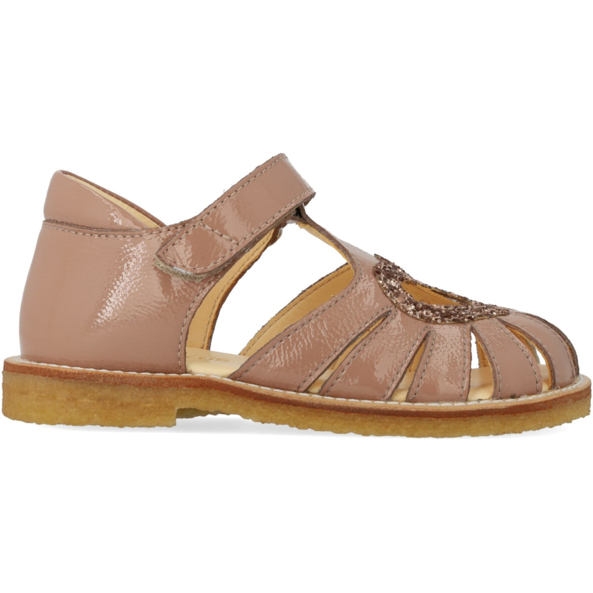 Angulus Clay/Clay Glitter Hjertesandal Med Glitter Hjerte