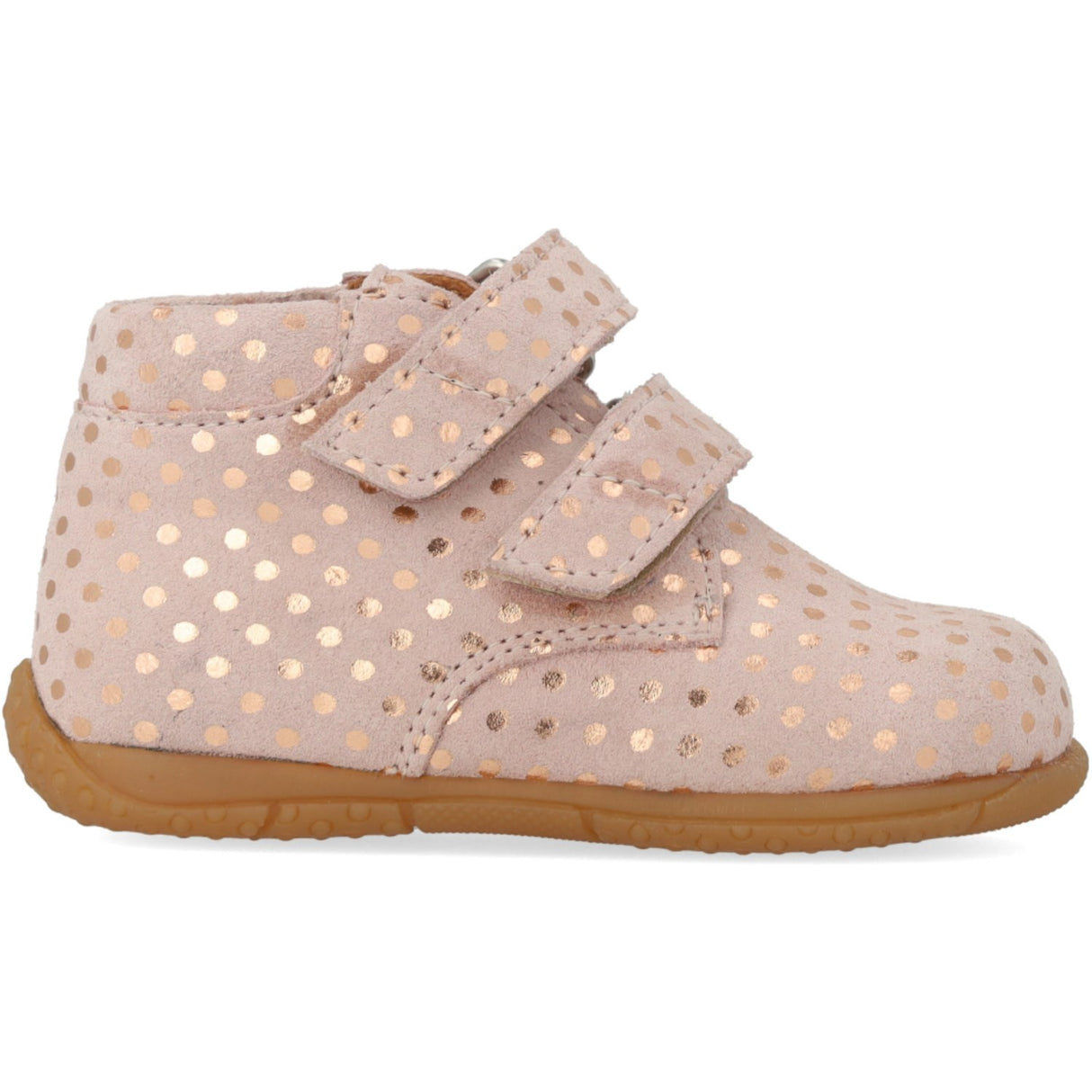 Angulus Rose Copper Dots Child's First Shoe