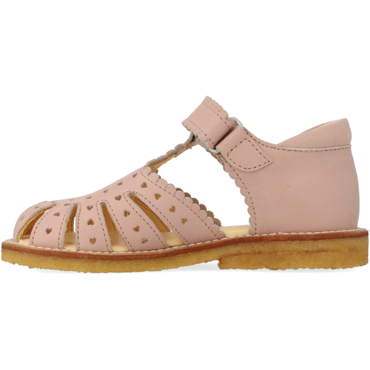 Angulus Rosebud Sandal Med Mini-Hjerter Og Velcro Closure
