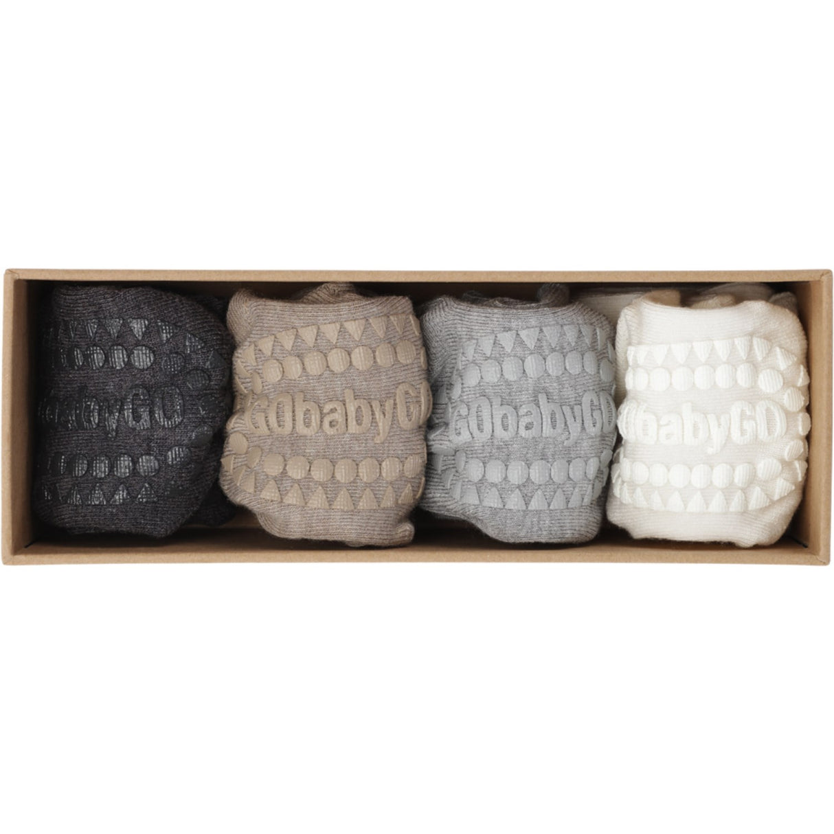 Gobabygo Grey/Sand/Off-White/Grey Combo Box Bamboo