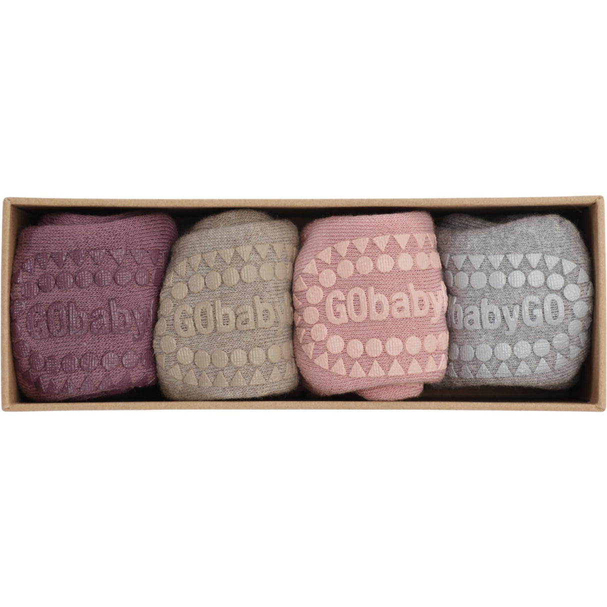 Gobabygo Purple/Sand/Pink/Grey Combo Box Organic Cotton