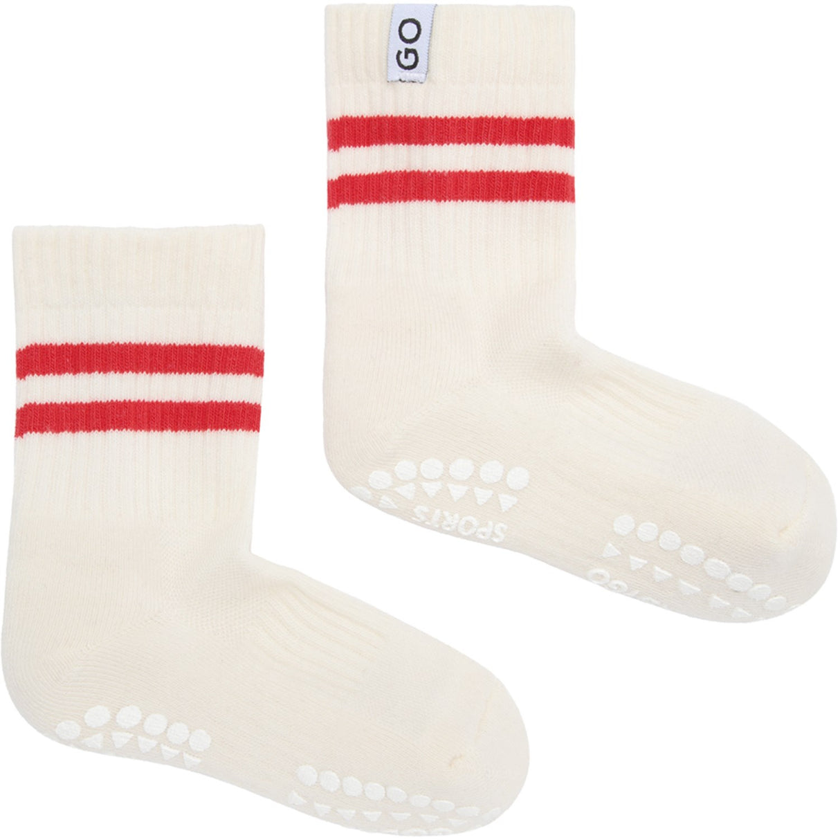 Gobabygo Red Non-Slip Sport Socks