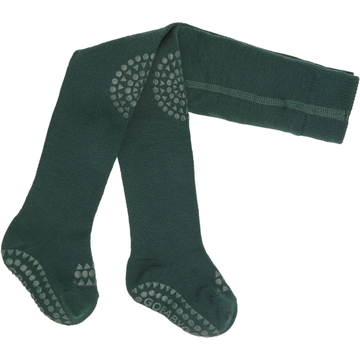 Gobabygo Forest Green Crawling Tights Merino Wool