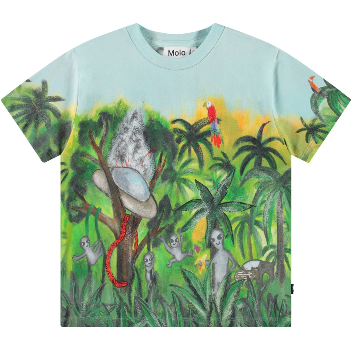 Molo Jungle Visitors Roxo T-Shirt