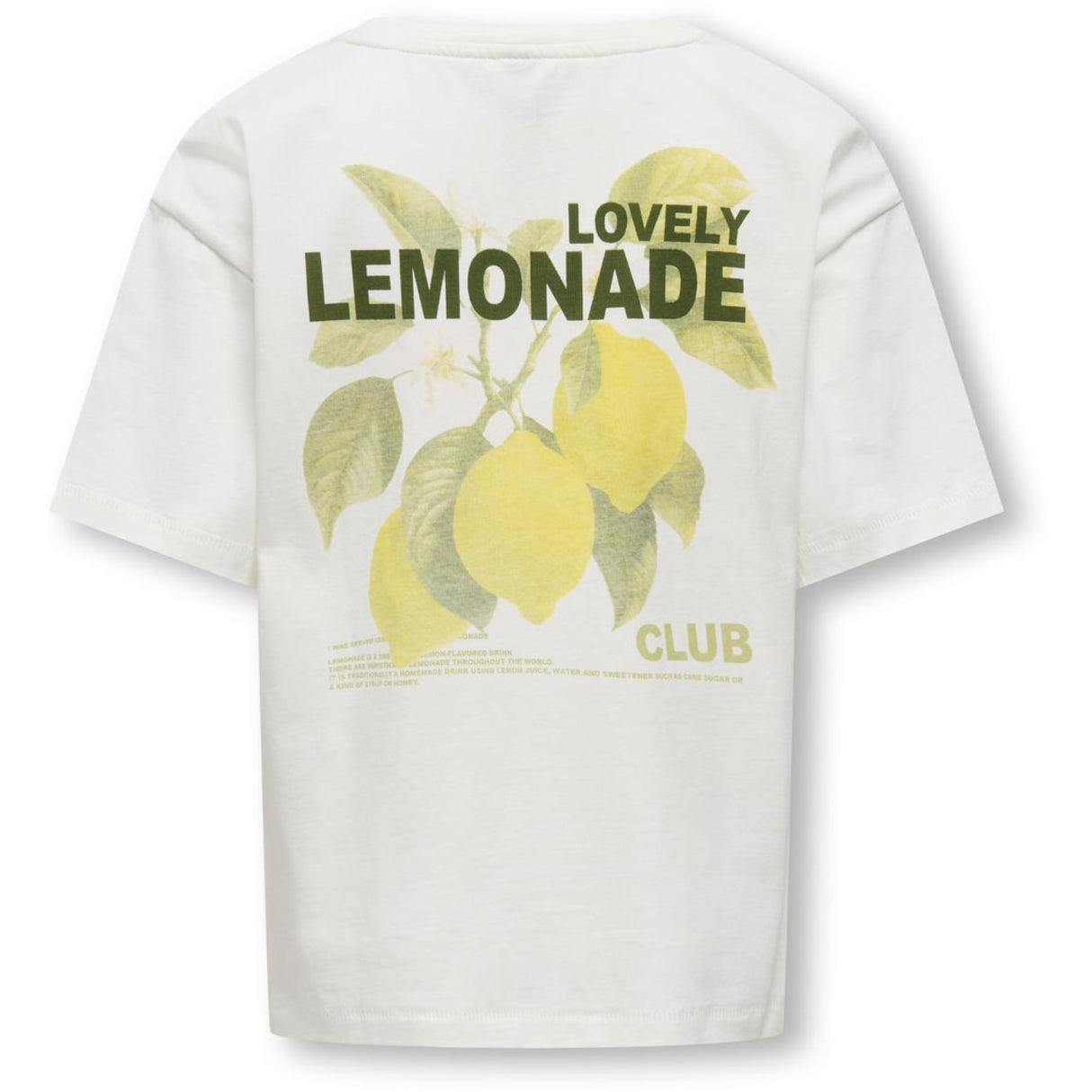 kids ONLY Cloud Dancer Lemonade Helen Life Loose Printed T-Shirt
