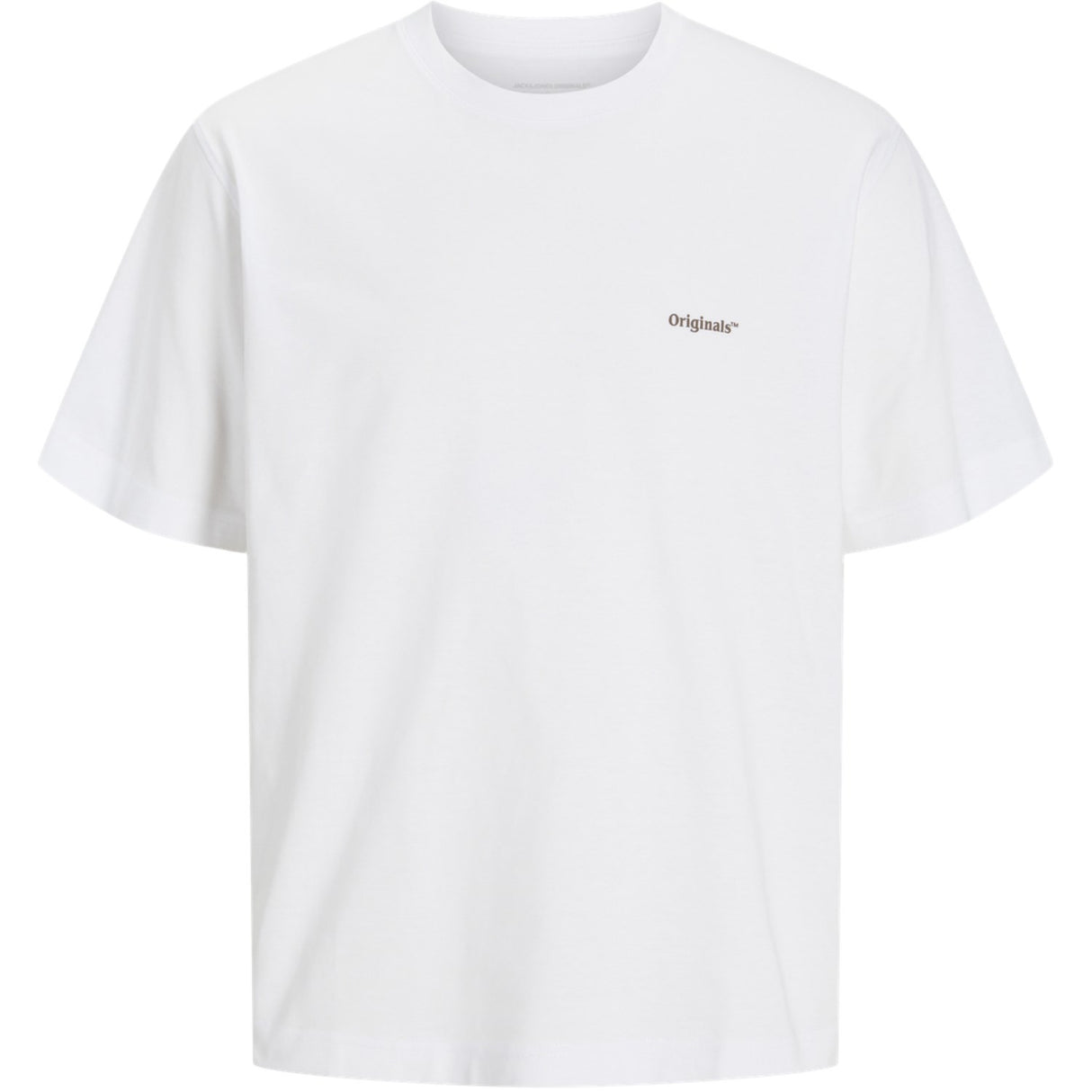 Jack & Jones Junior Bright White Palms Aros Easter Sketch T-Shirt Crew Neck