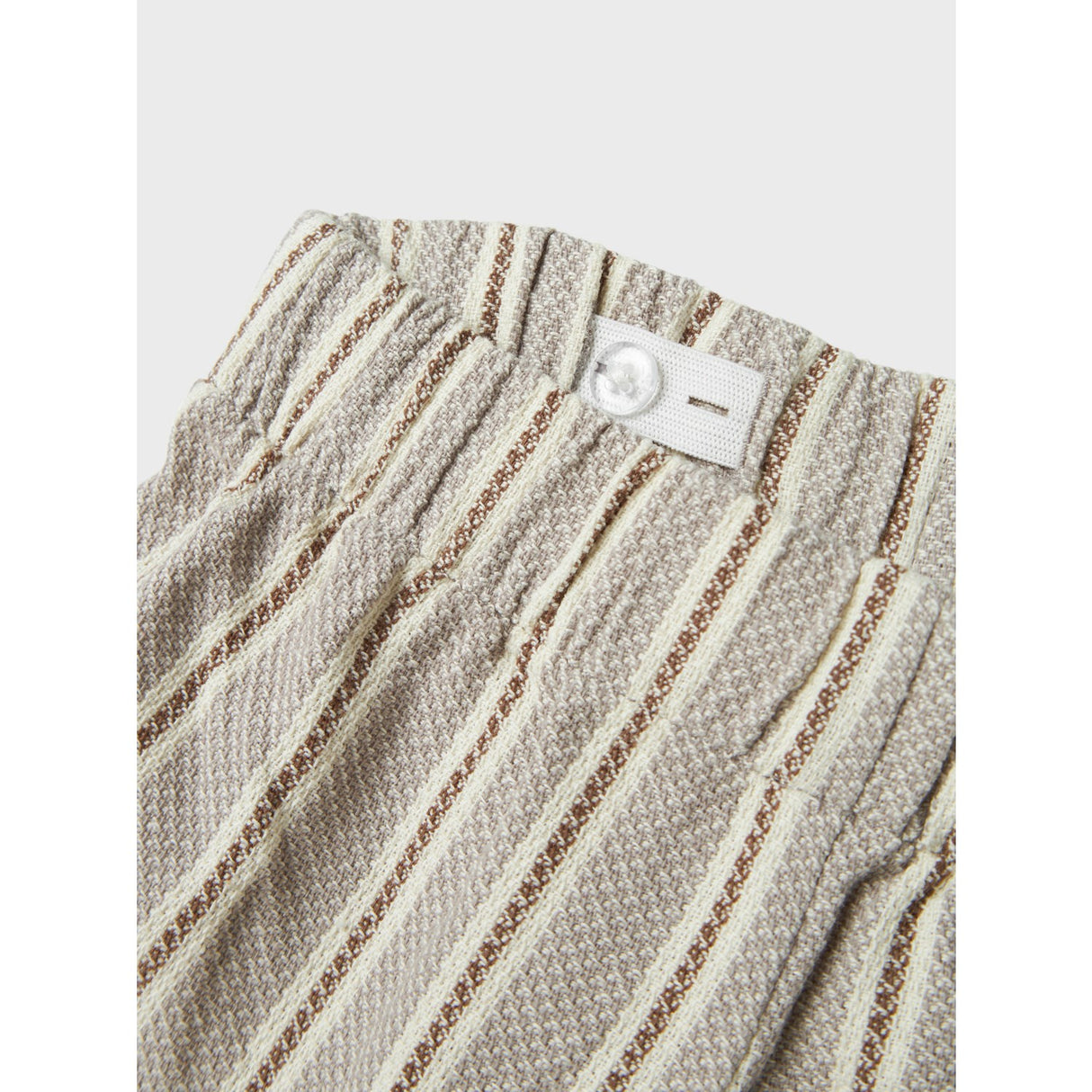 Lil'Atelier Mourning Dove Frede Stripe Loose Shorts