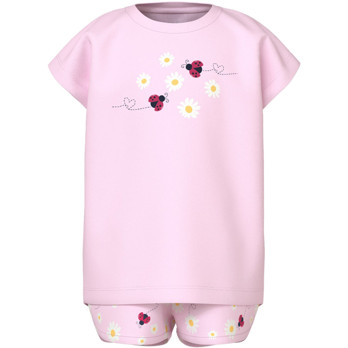 Name It Festival Bloom Ladybug Vigea Shorts Set