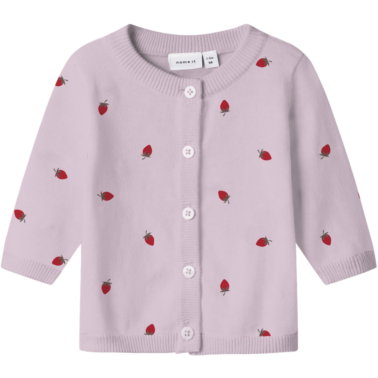 Name It Light Lilac Detrille Knit Cardigan