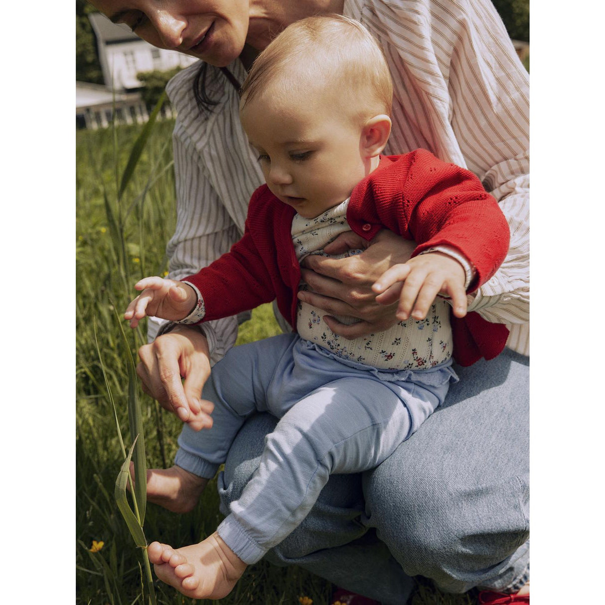 Name It Lipstick Red Fie Knit Cardigan