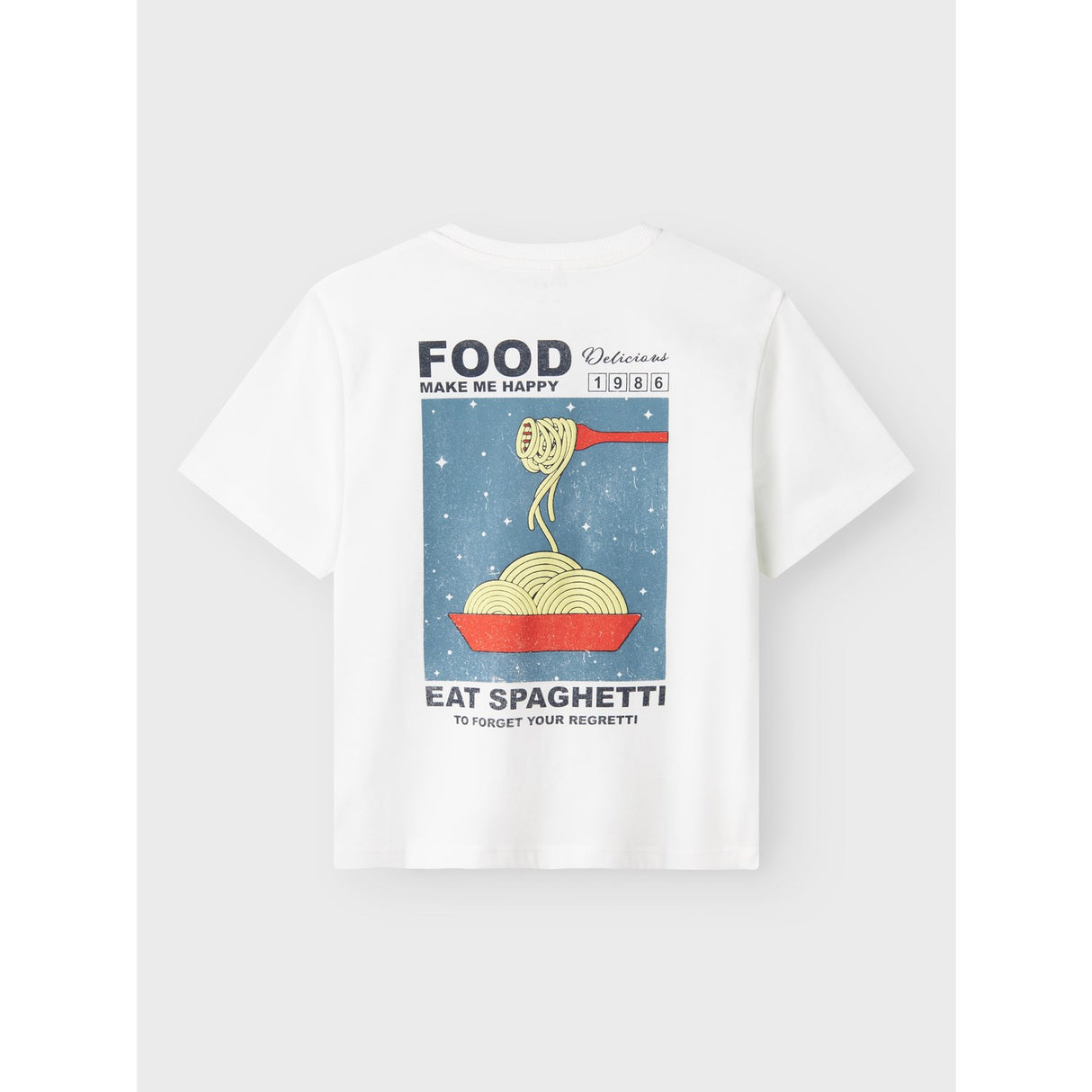 Name It Bright White Spaghetti Fonnot Regular T-Shirt
