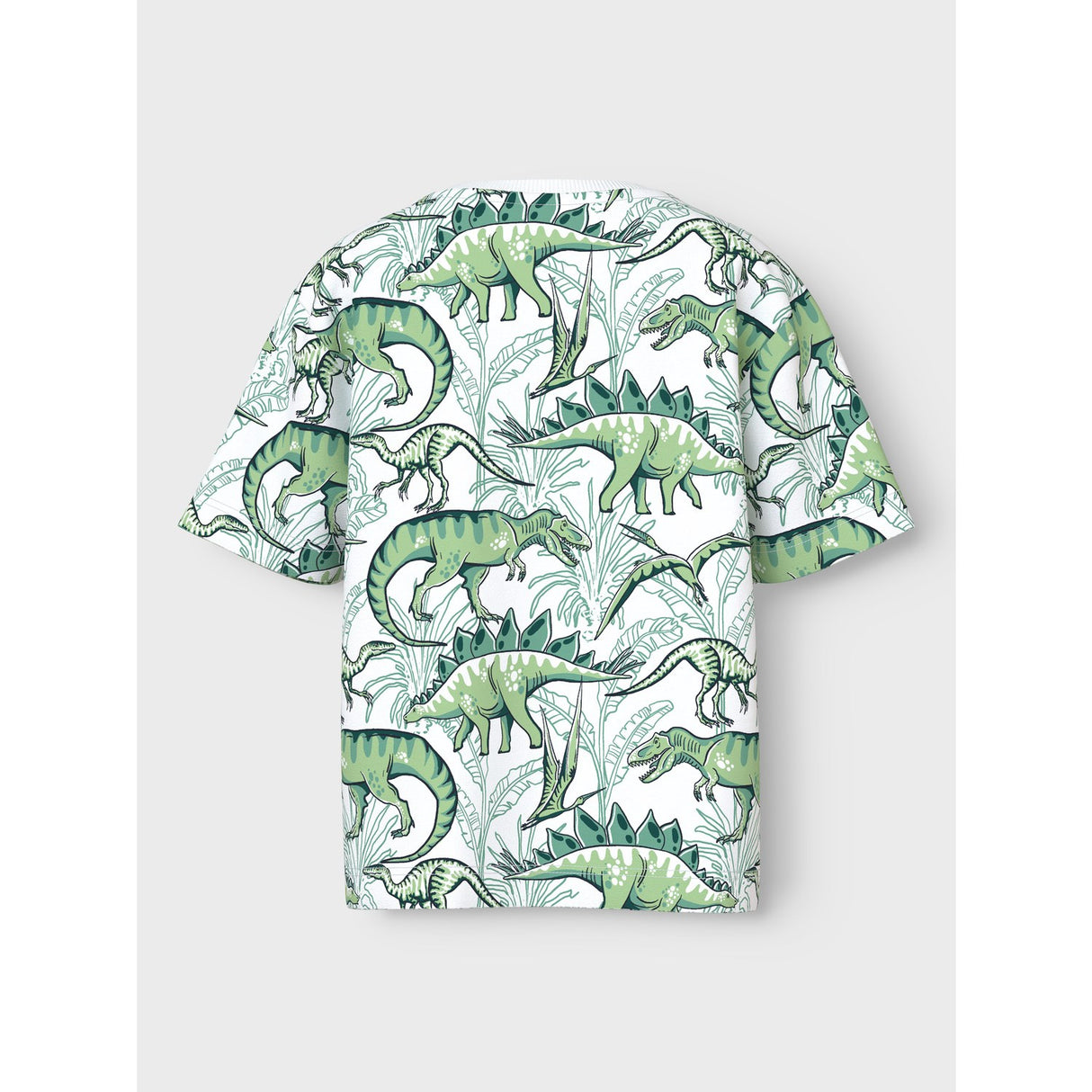Name It Bright White Palm Dino Valther Regular T-Shirt