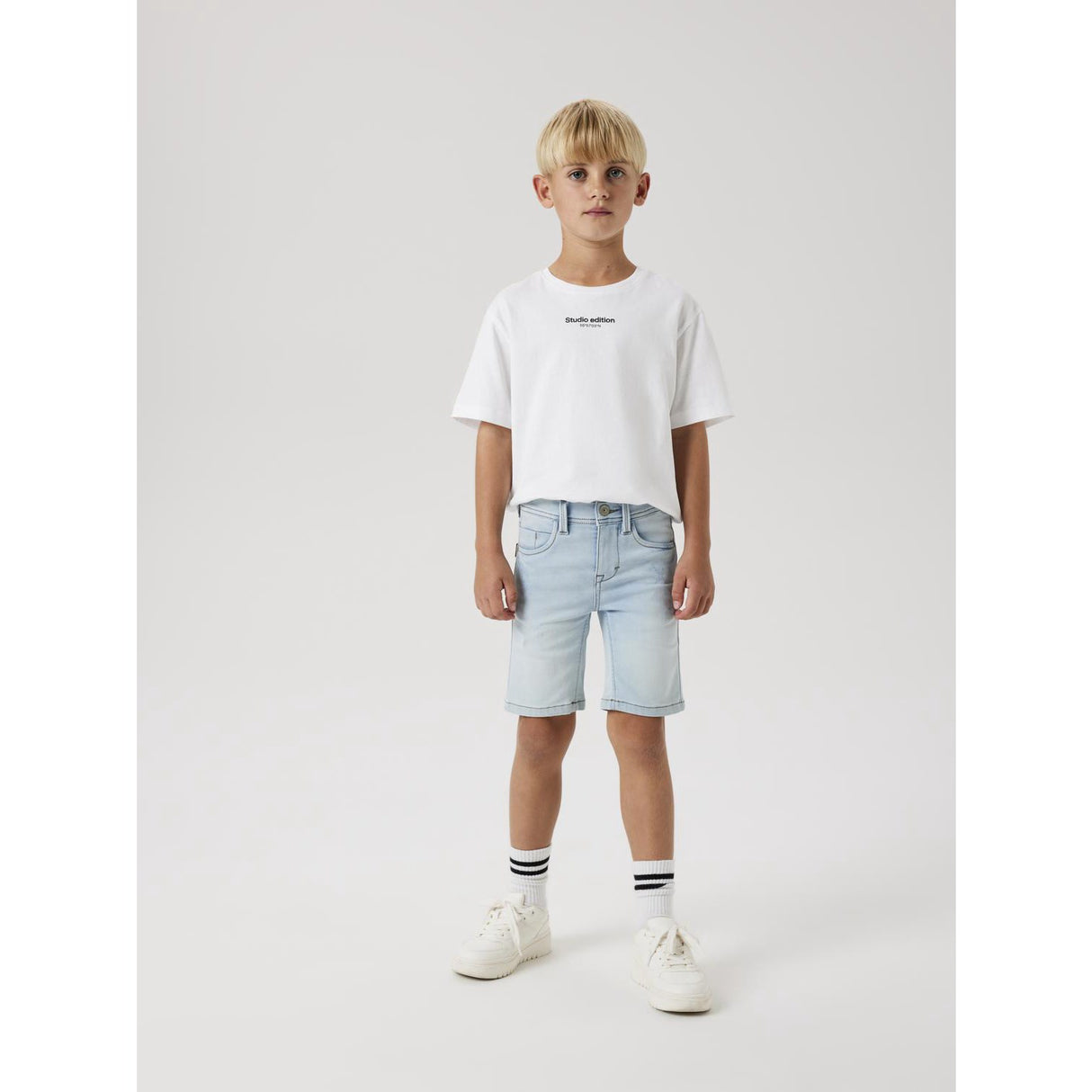 Name It Light Blue Denim Theo Denim Shorts Noos