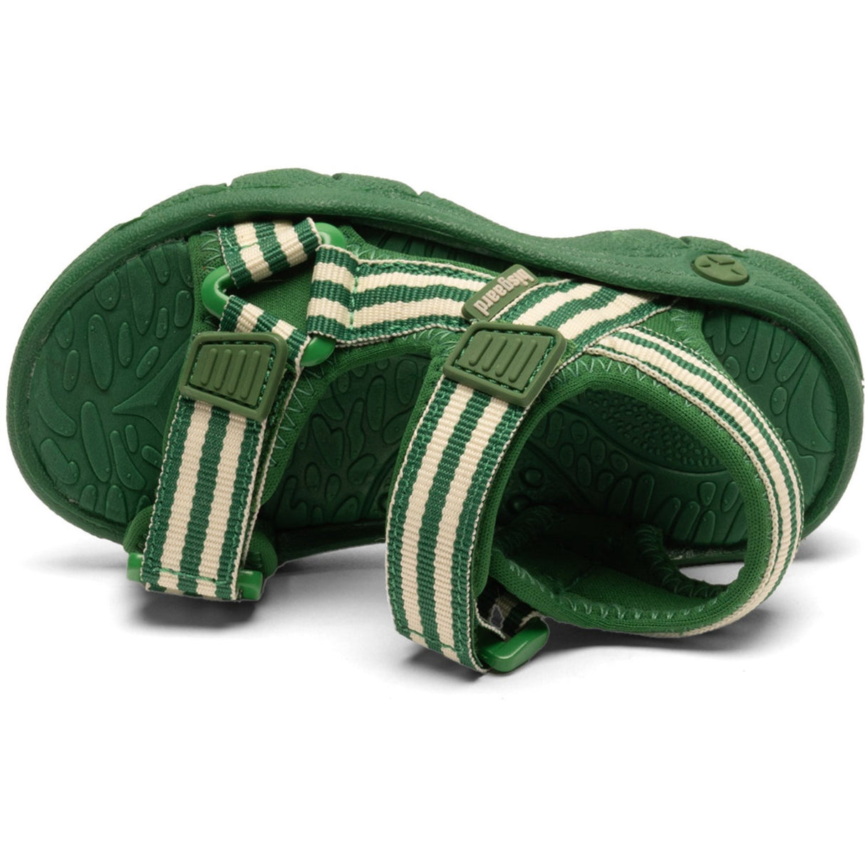 Bisgaard Emerald Green Stripes Trine Kjær X Addie Sandal