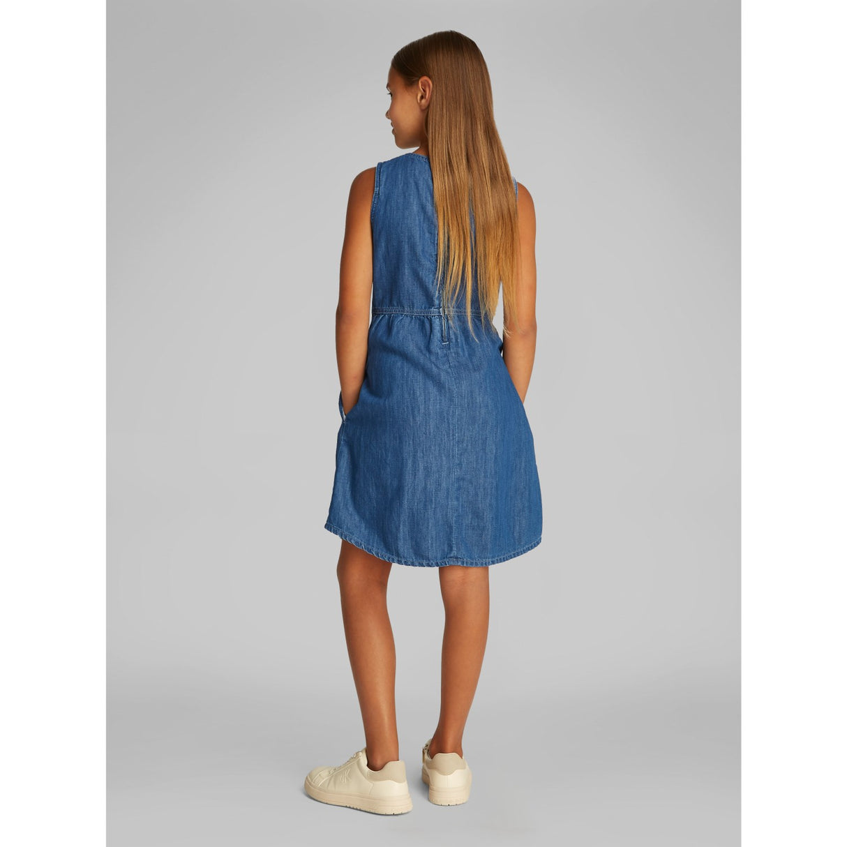 Calvin Klein Mid Serenity Denim Lw Mid Serenity Shirt Dress