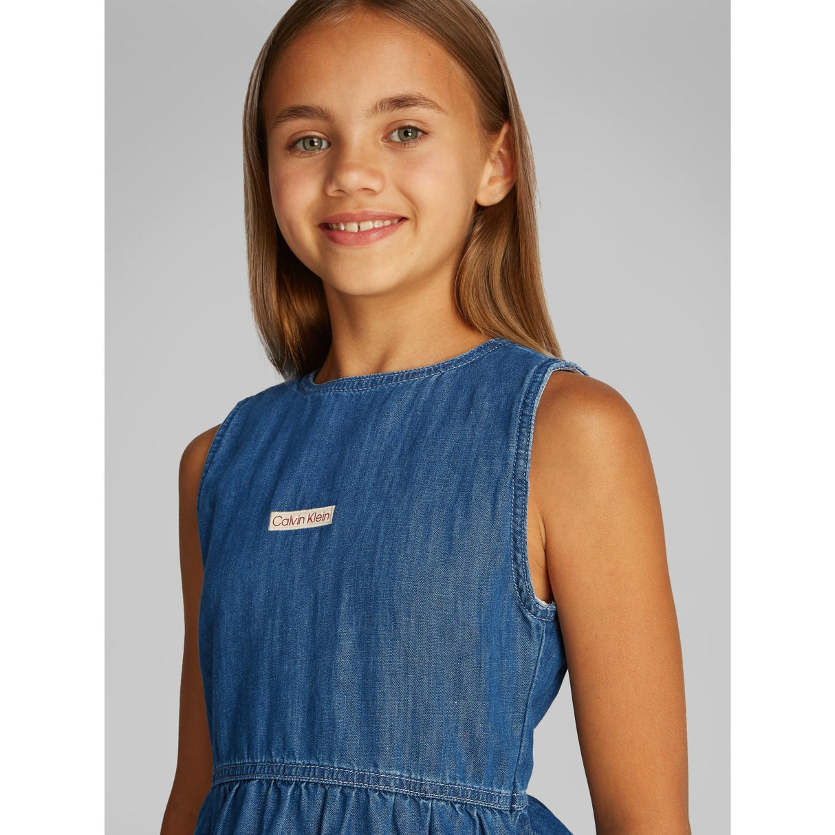 Calvin Klein Mid Serenity Denim Lw Mid Serenity Shirt Dress