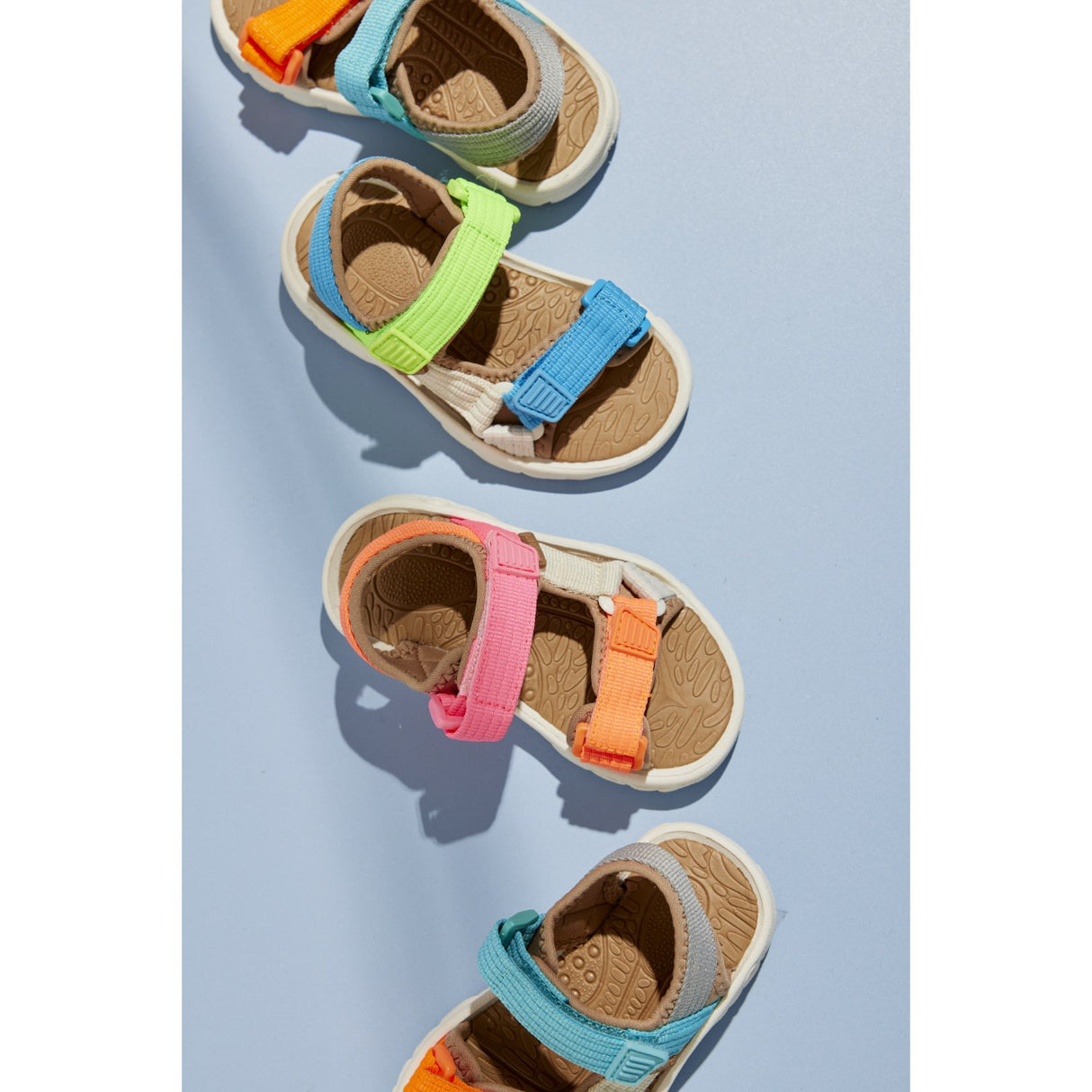 Bisgaard Bright Blue/Green Nico Sandal