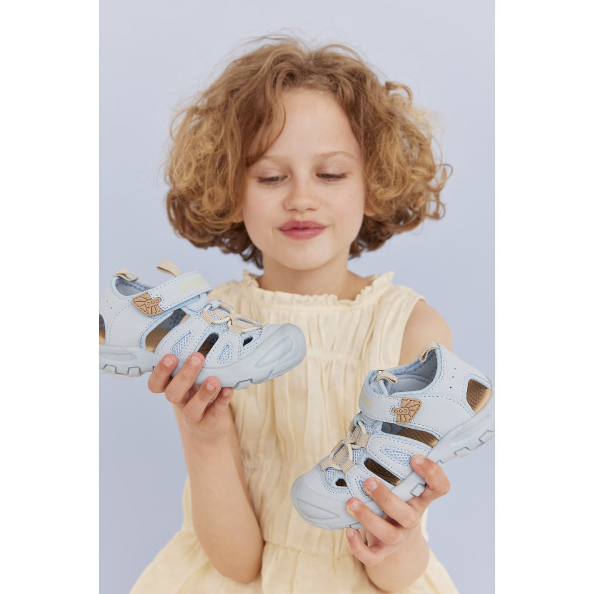 Bisgaard Baby Blue Parker Velcro Shoe