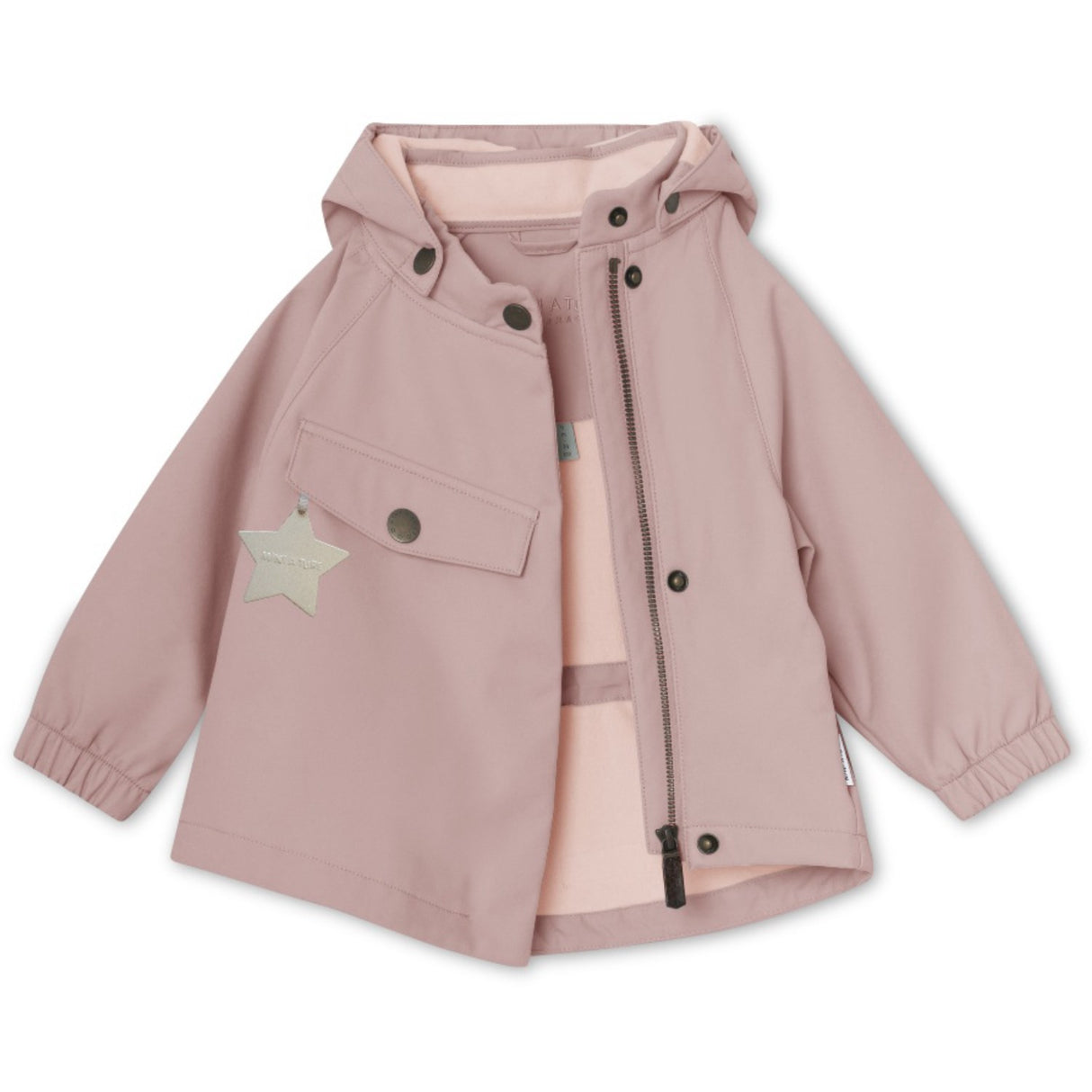 Mini A ture Cloudy Rose Wai Spring Softshell Jacket. GRS