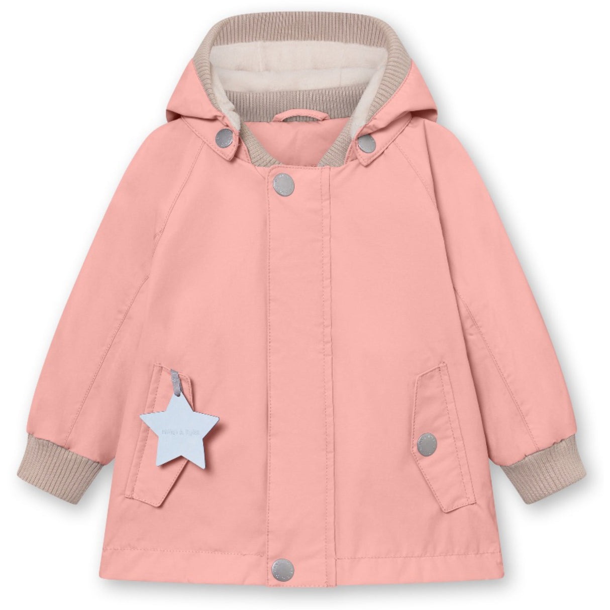 Mini A ture Rose Tan Wally Fleece Lined Spring Jacket. GRS