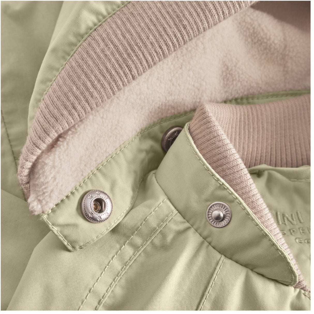 Mini A ture Elm Green Wai Fleece Lined Spring Jacket. GRS