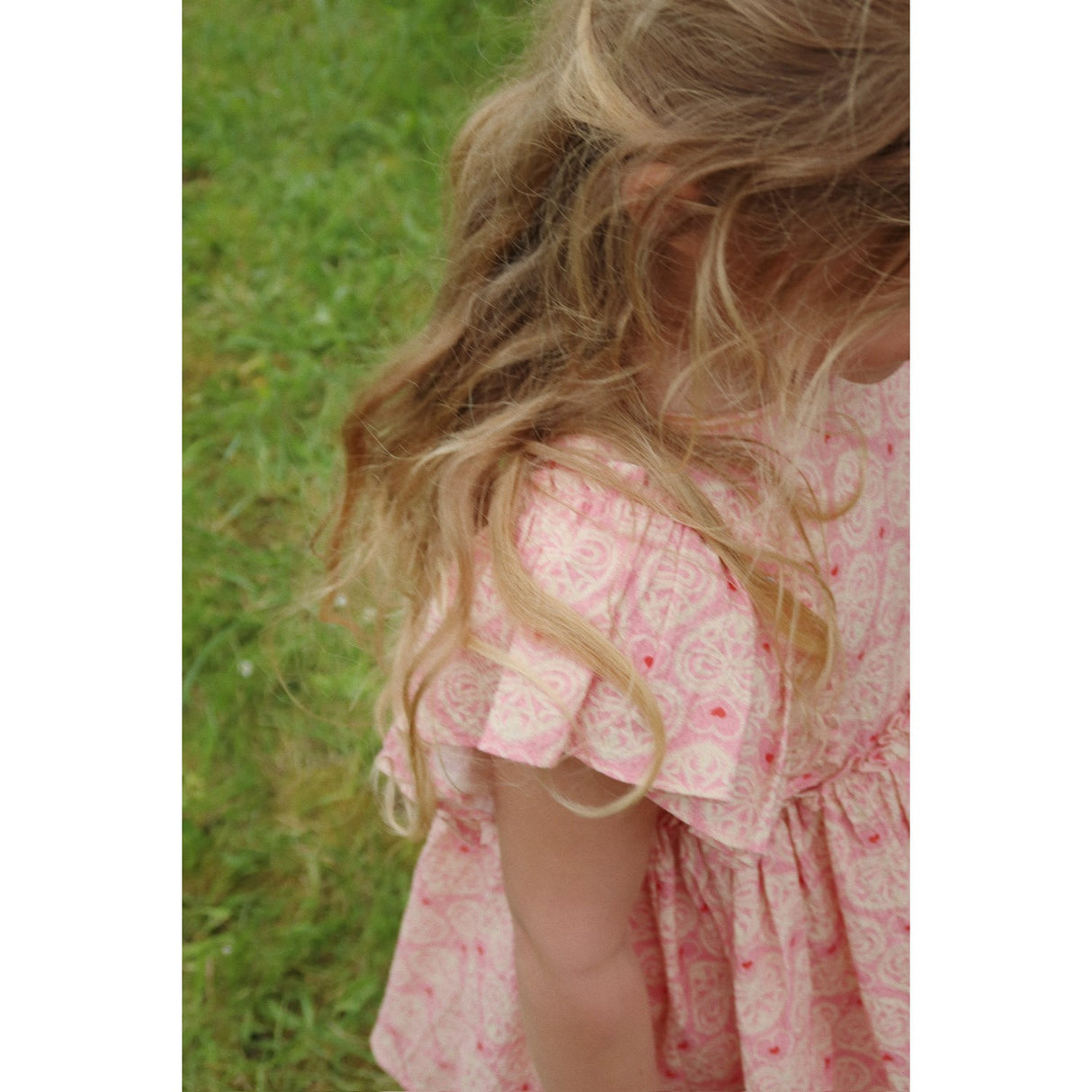 Konges Sløjd Lacy Pink Ava Bow Dress Gots