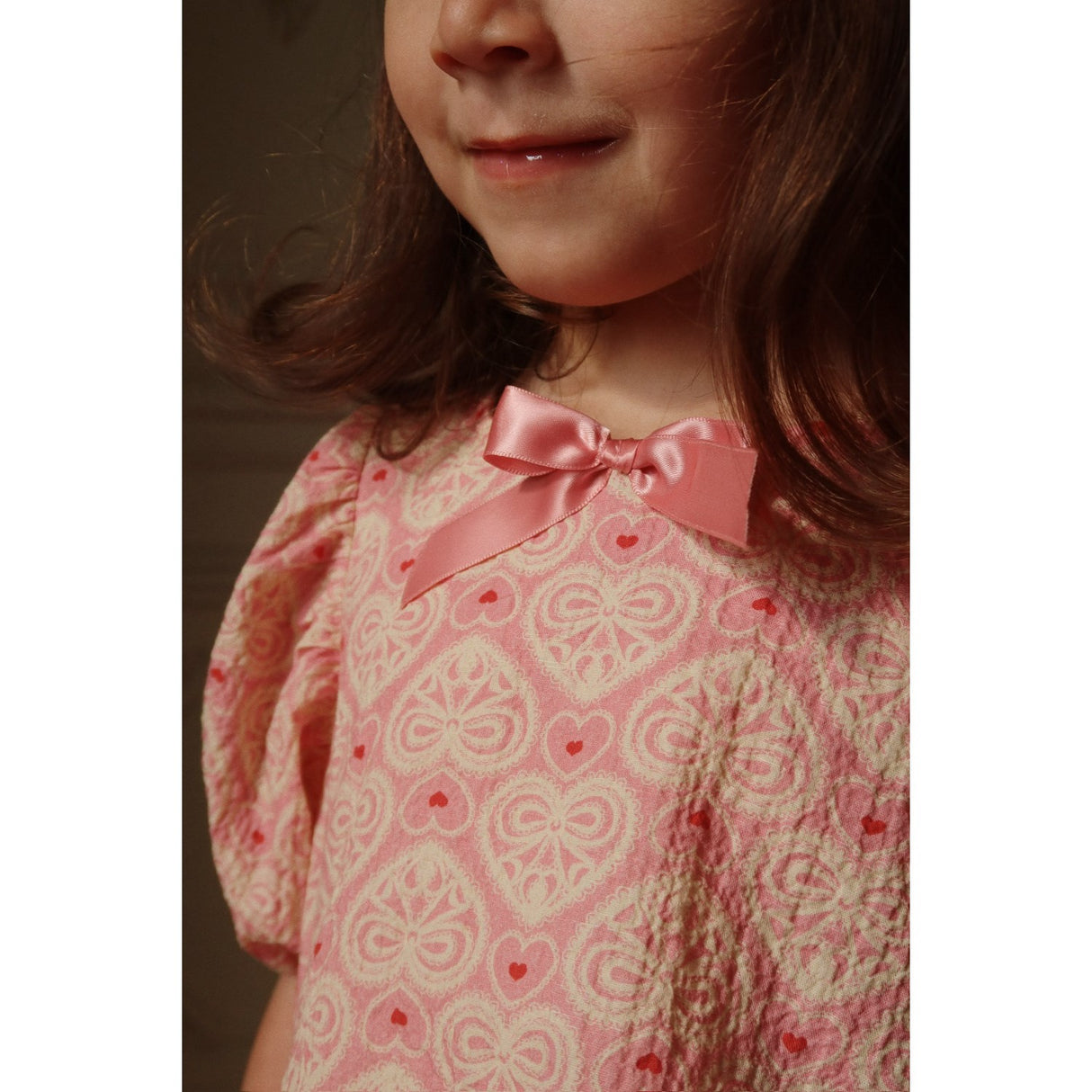 Konges Sløjd Lacy Pink Ava Ss Blouse Gots