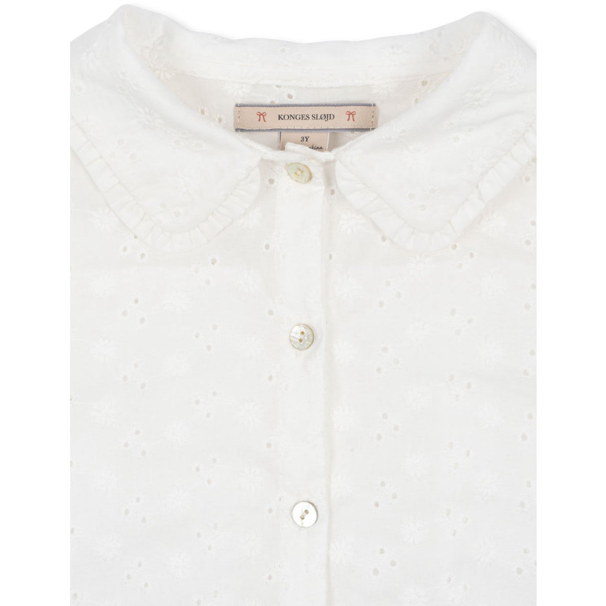 Konges Sløjd Optic White Lacey Collar Shirt