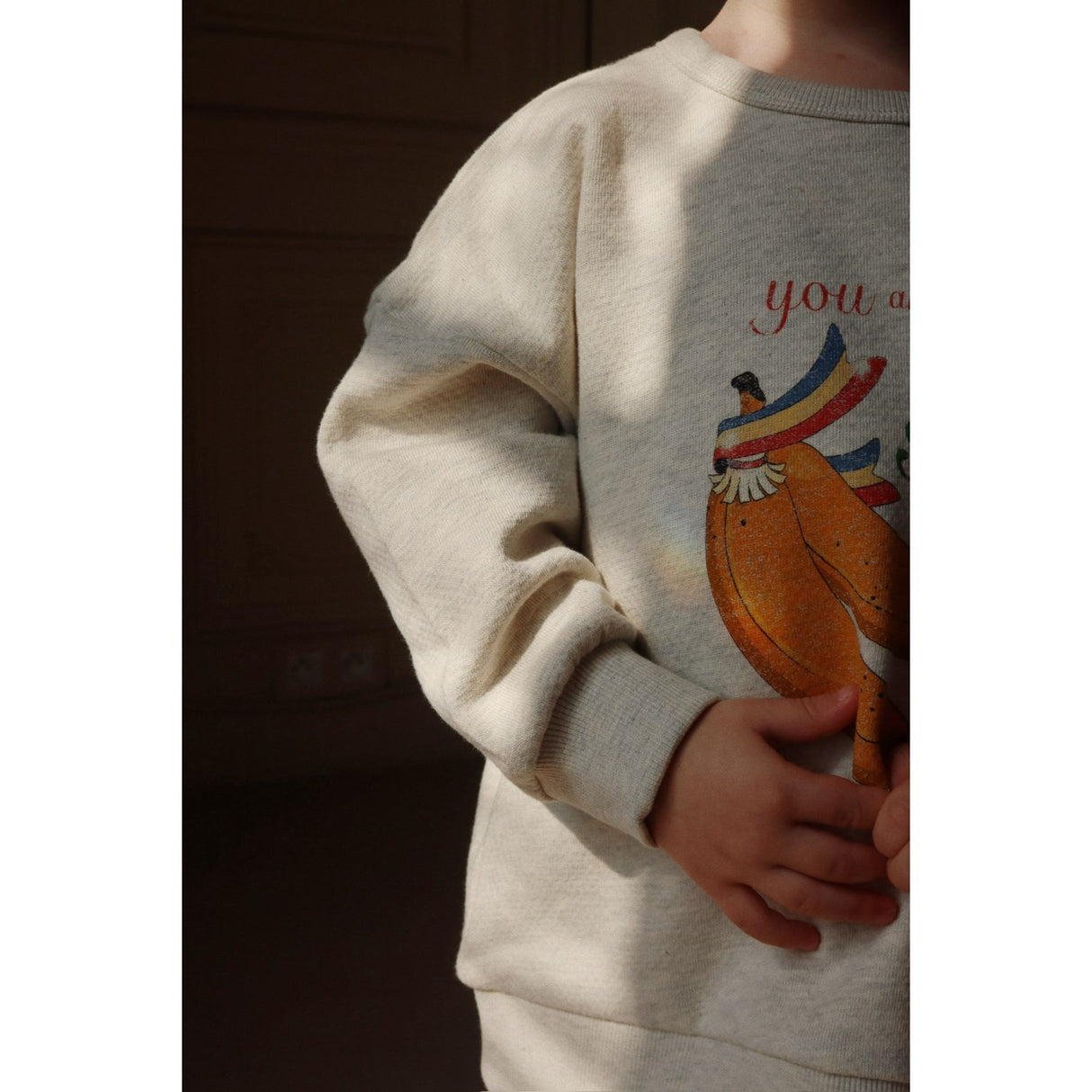 Konges Sløjd Off White Melange Loupy Lou Sweat Shirt Gots