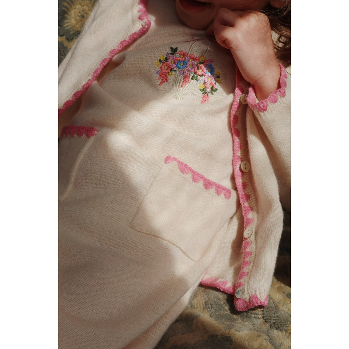 Konges Sløjd Off White Collette Knit Cardigan