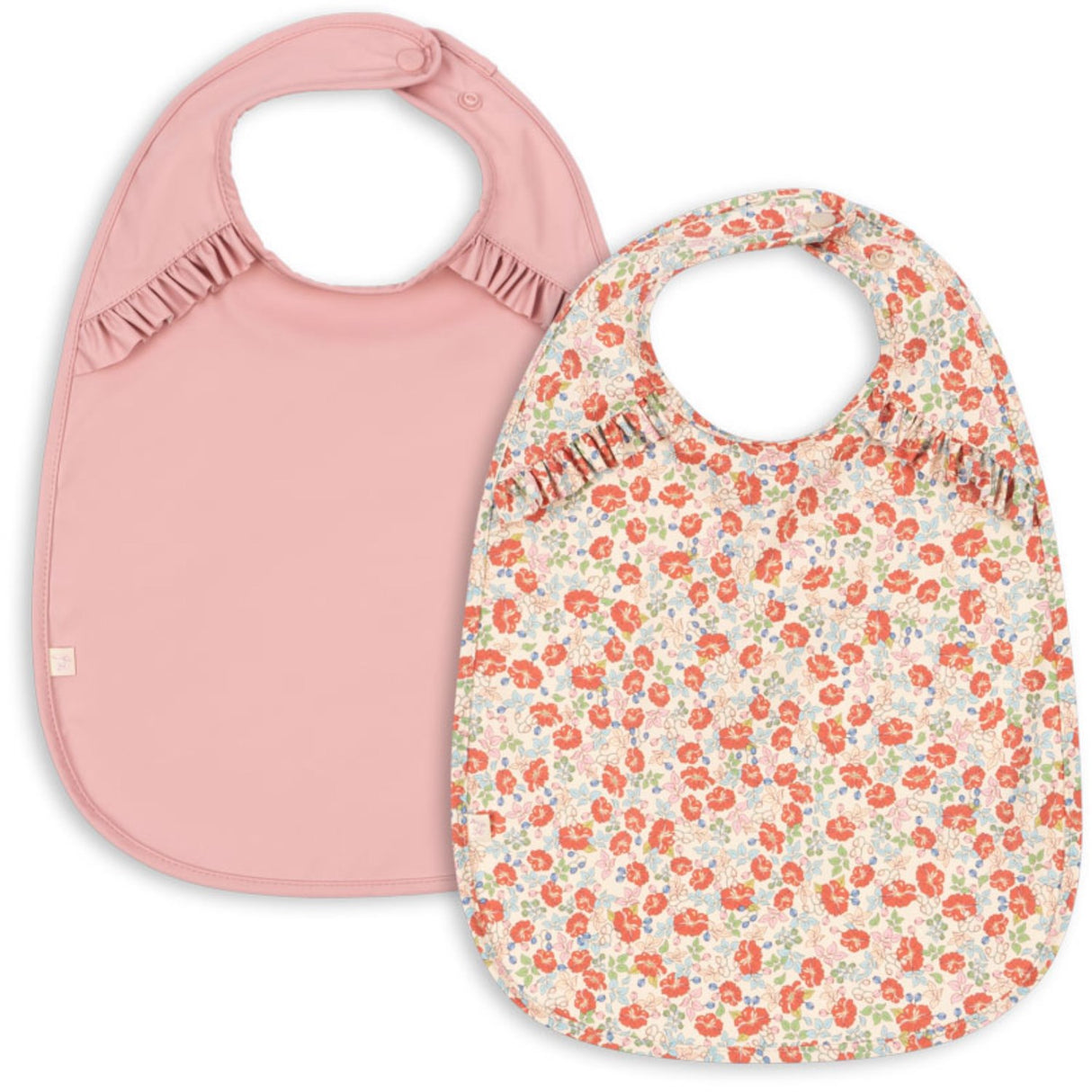 Konges Sløjd Kaluka/Bridal Rose 2 Pack Dinner Bib With Frill