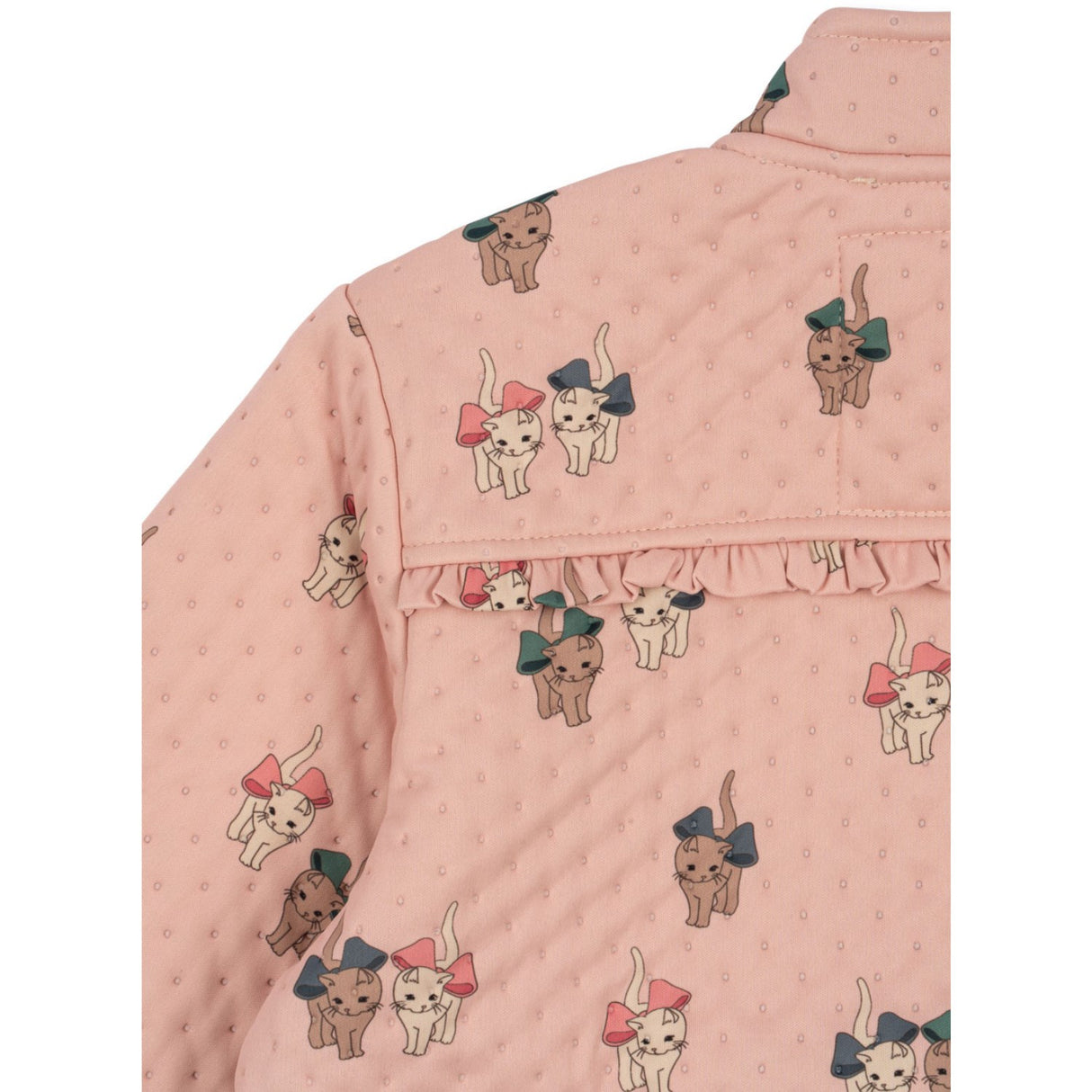 Konges Sløjd Bow Kitty Pink Thermo Frill Jacket Grs