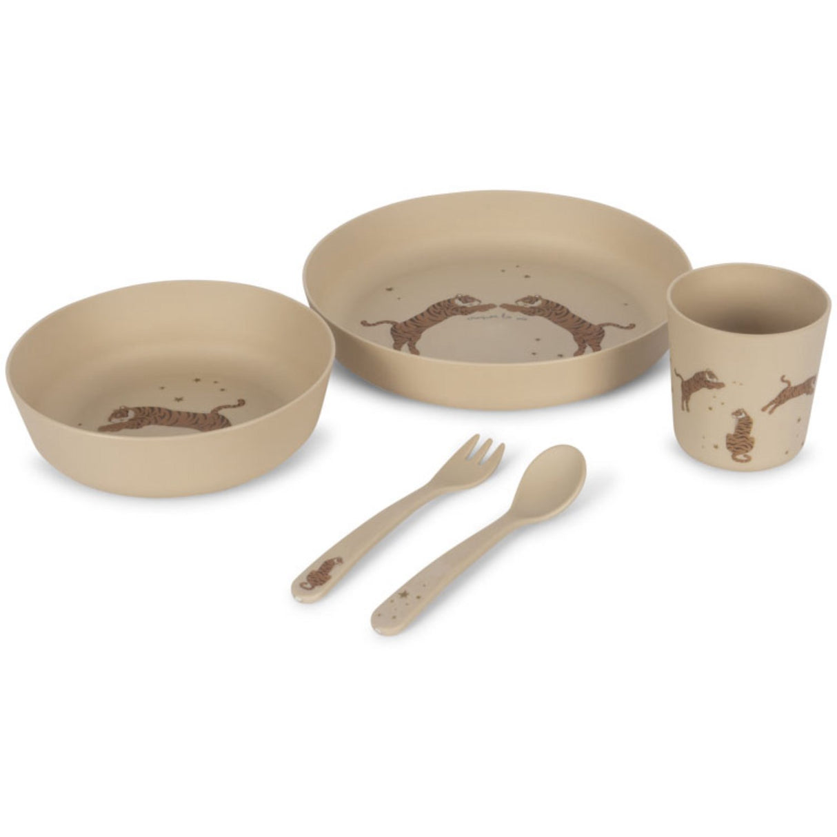 Konges Sløjd Tiger Pla Dinner Set