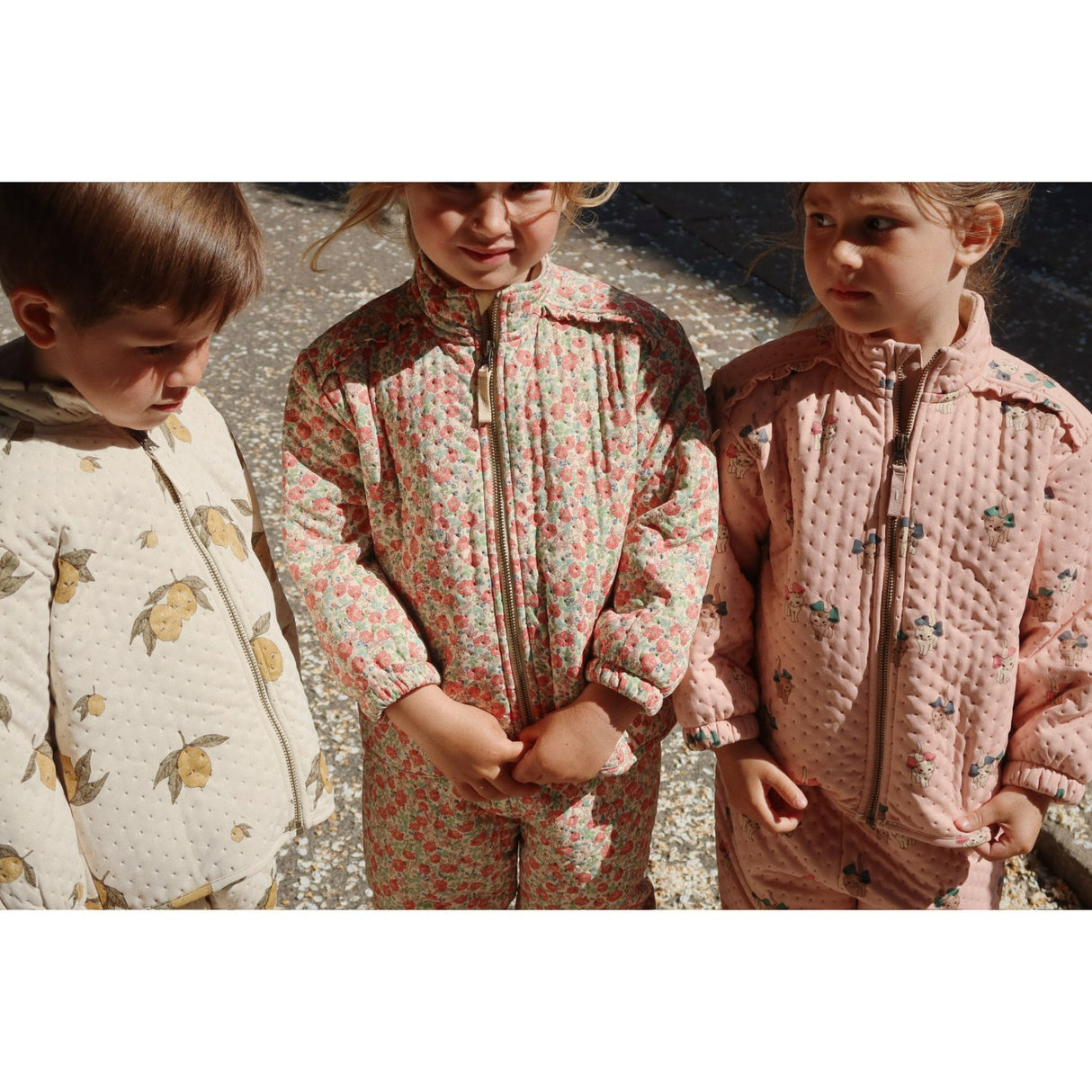 Konges Sløjd Bow Kitty Pink Thermo Frill Jacket Grs