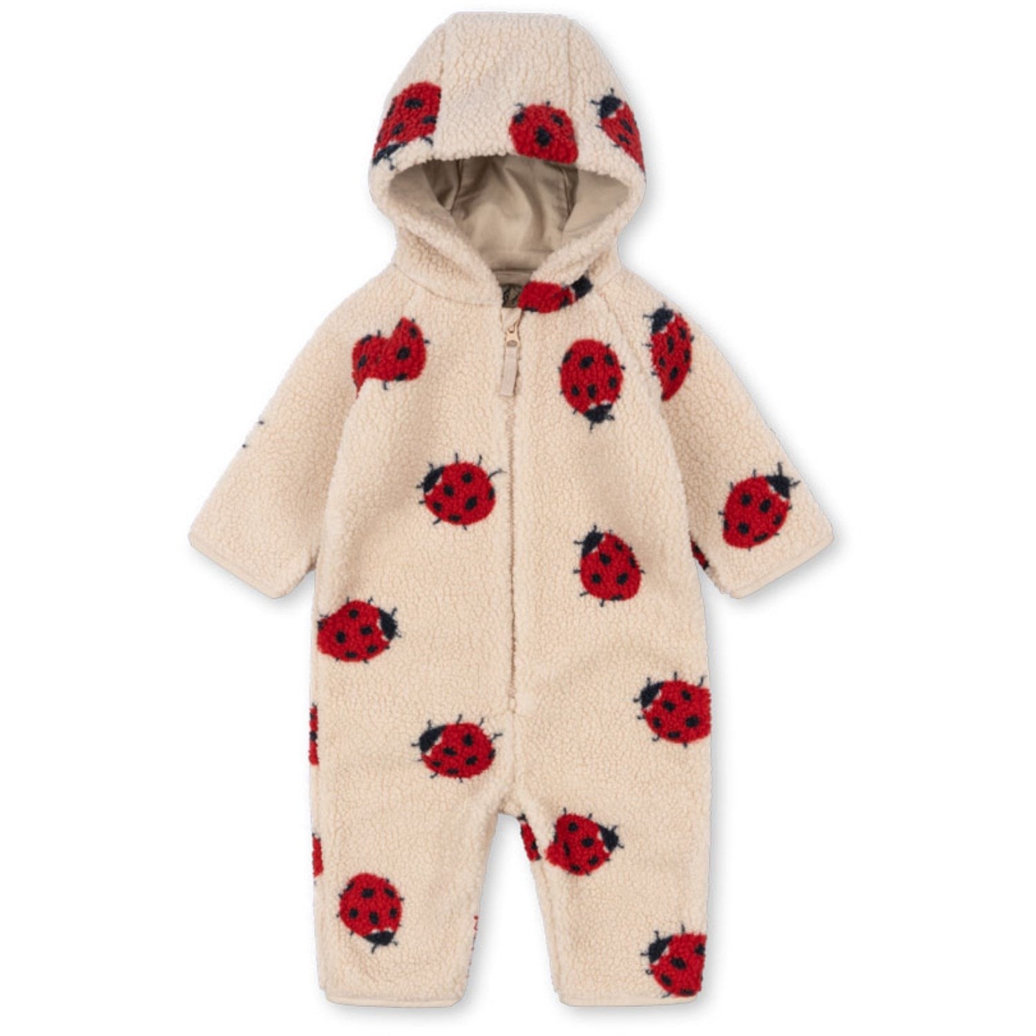 Buy Konges Sløjd Ladybug Sand Jody Teddy Onesie Grs | Luksusbaby