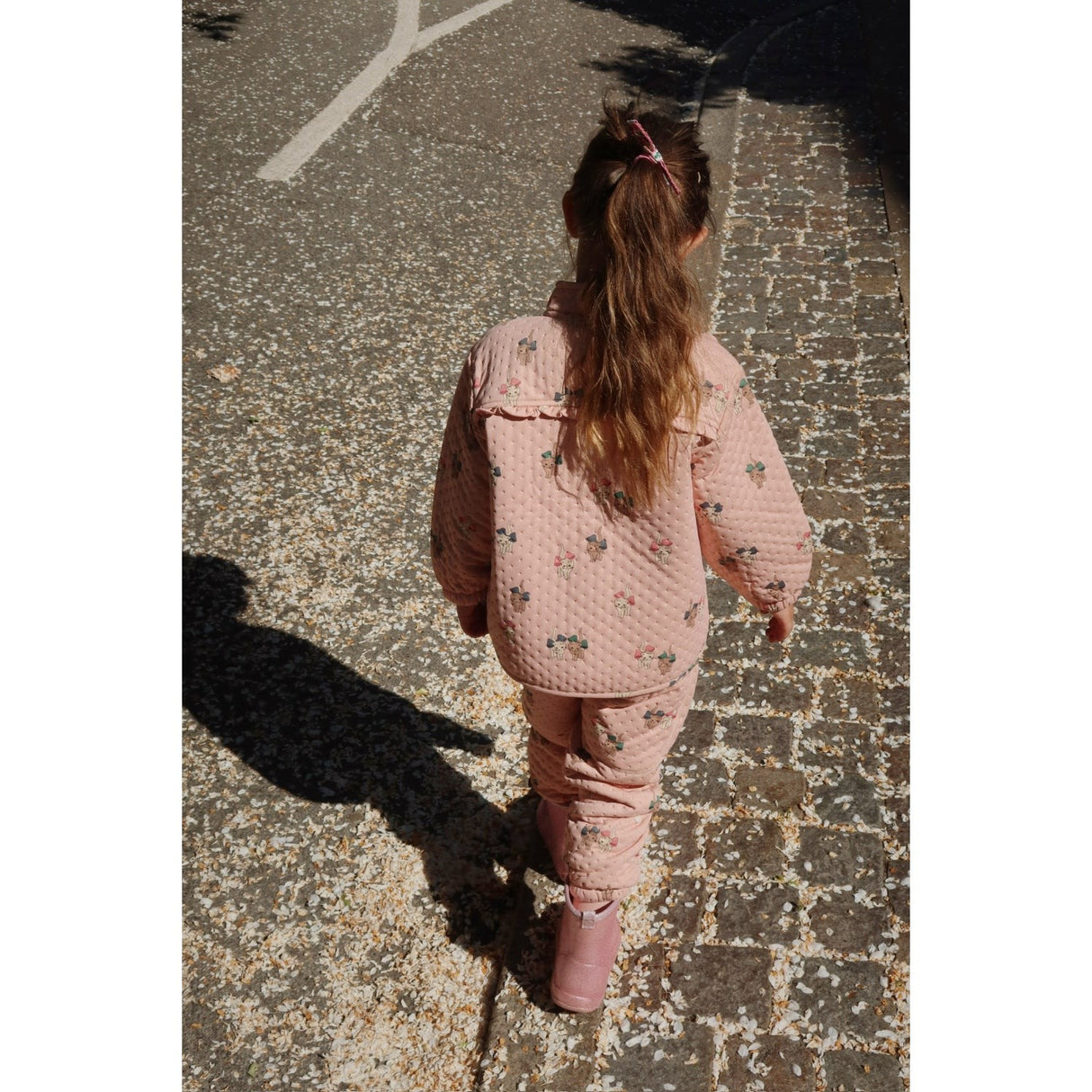 Konges Sløjd Bow Kitty Pink Thermo Frill Jacket Grs