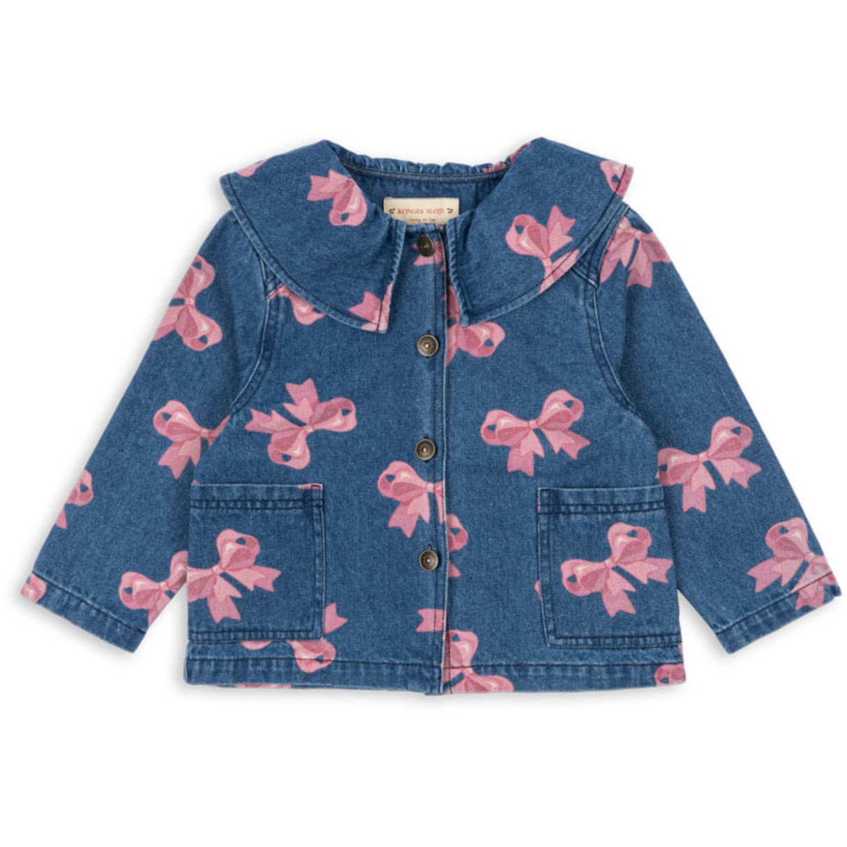 Konges Sløjd Bella Bow (For Denim) Magot Collar Jacket Denim Gots
