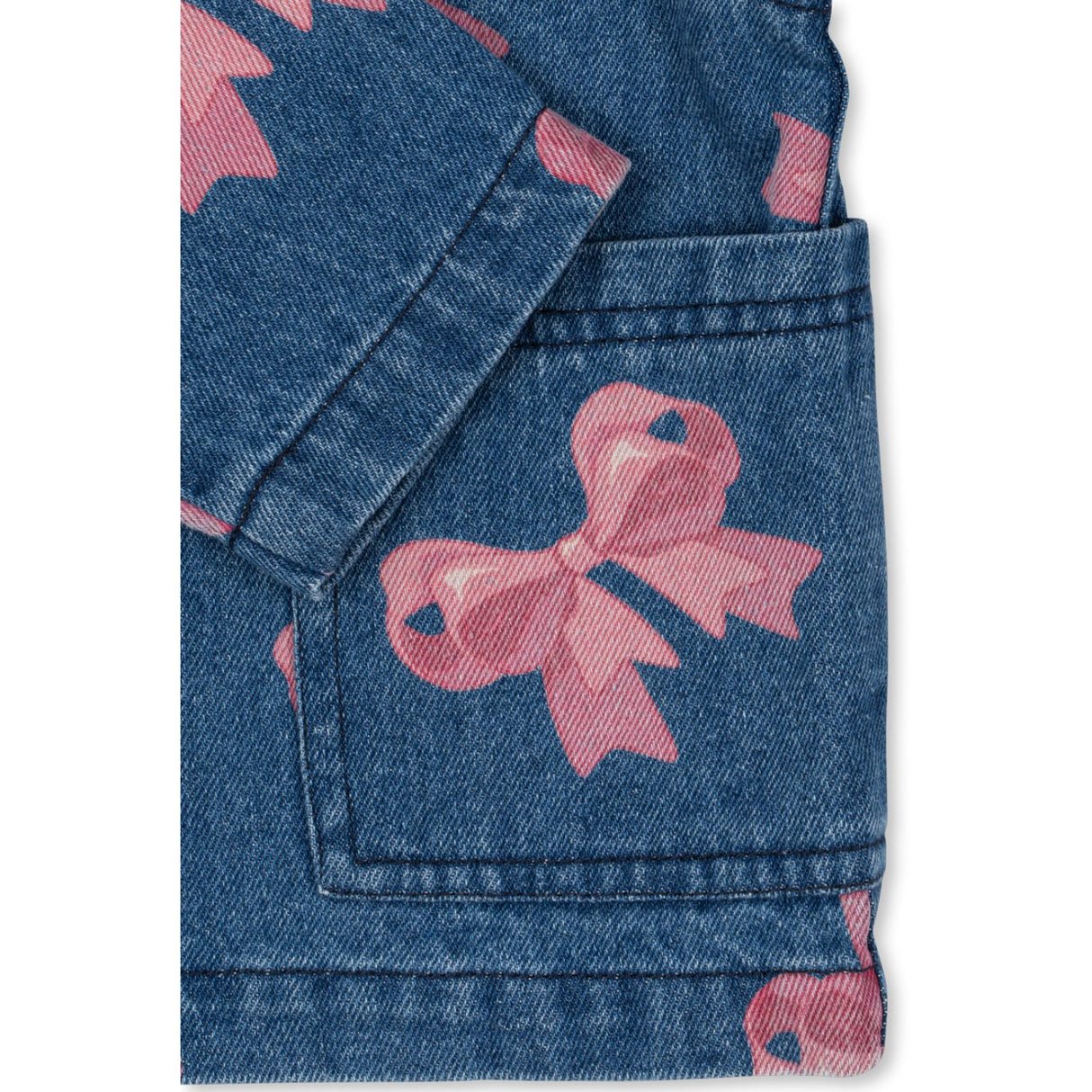 Konges Sløjd Bella Bow (For Denim) Magot Collar Jacket Denim Gots