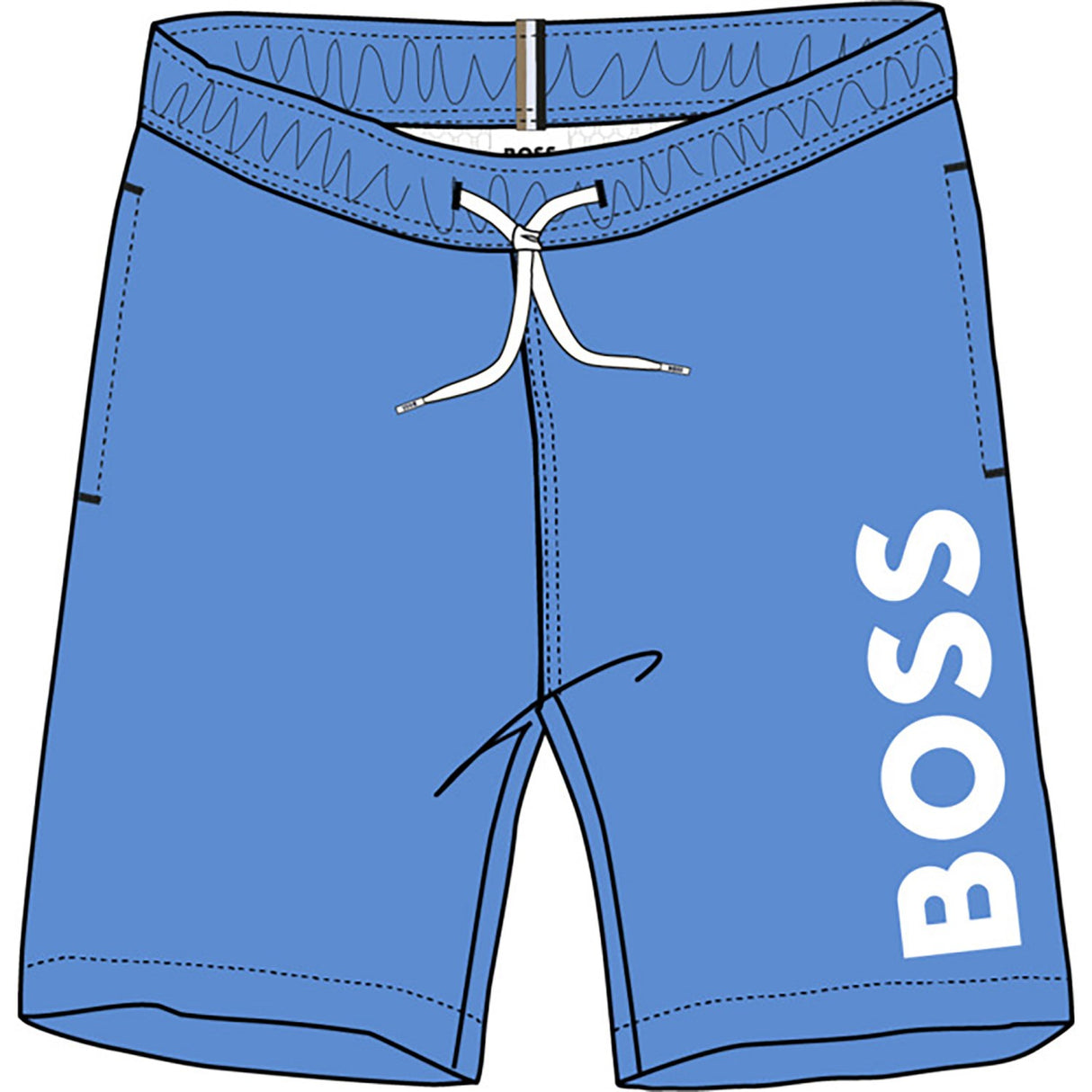 Hugo Boss Navy Swim Shorts