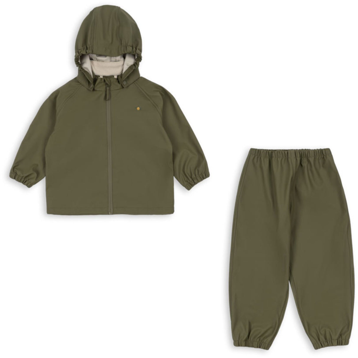 Konges Sløjd Burnt Olive Plainy Rain Set