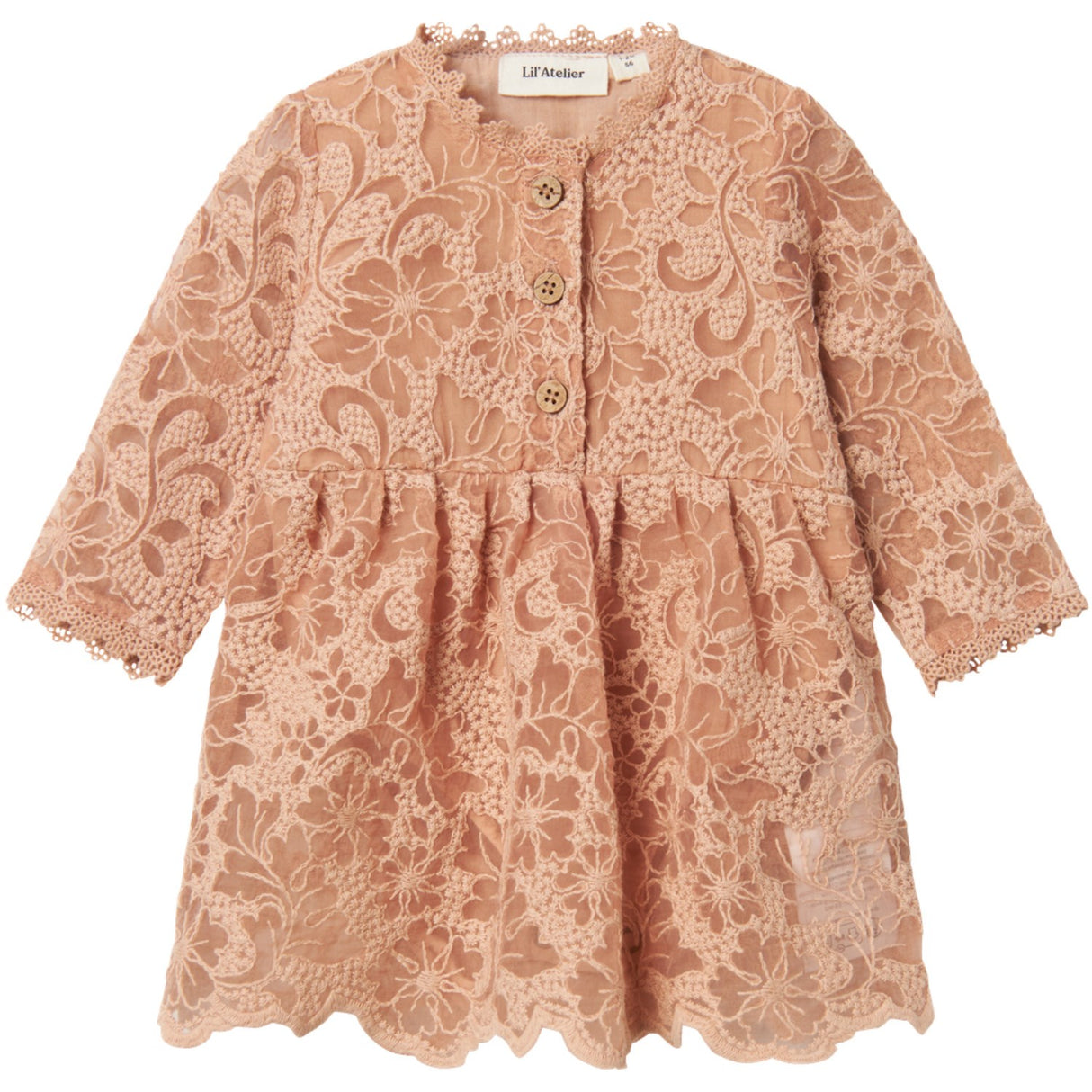 Lil'Atelier Rugby Tan Roseli Loose Body Dress