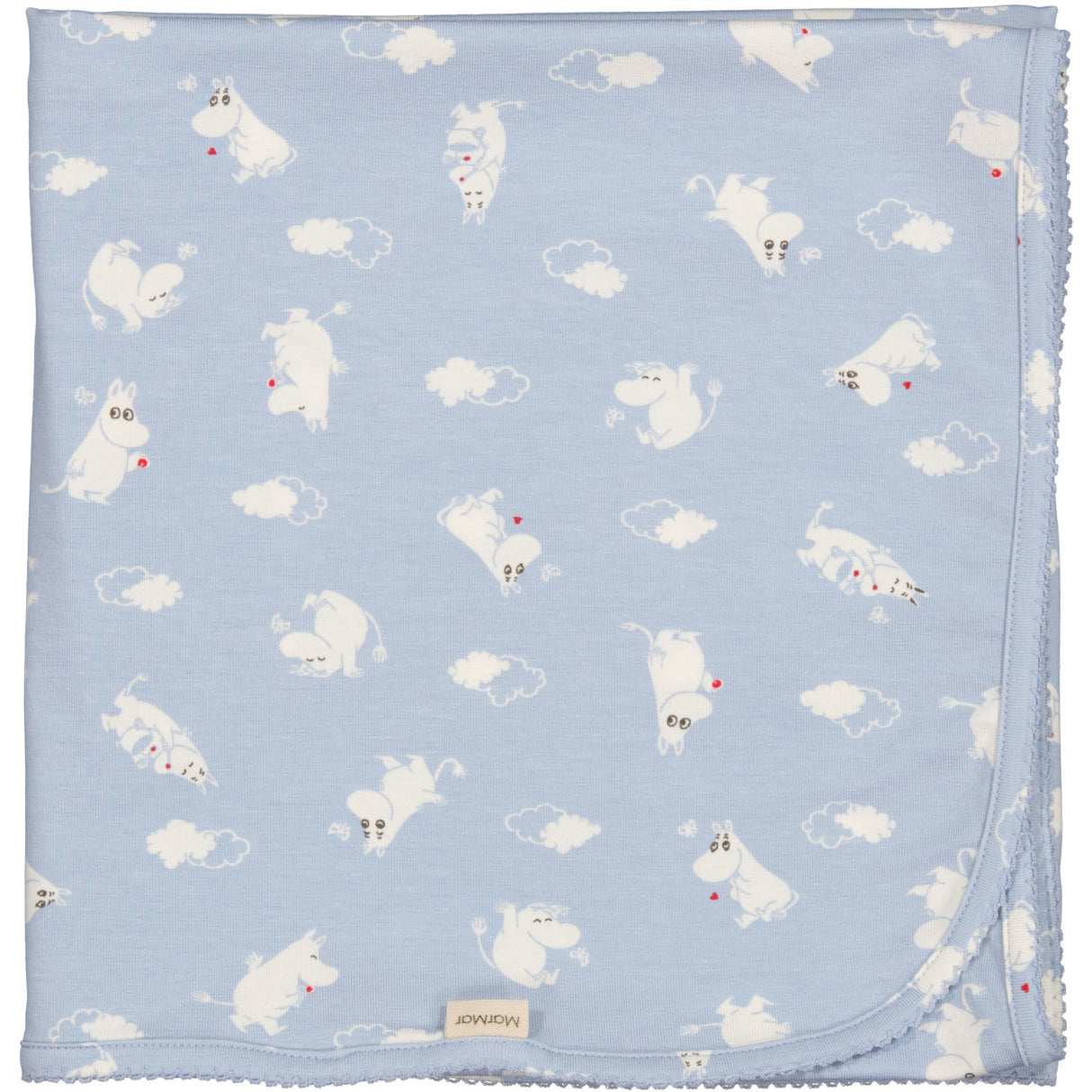 MarMar New Born Modal Smooth Print Blue Moomin Alida Baby Blanket