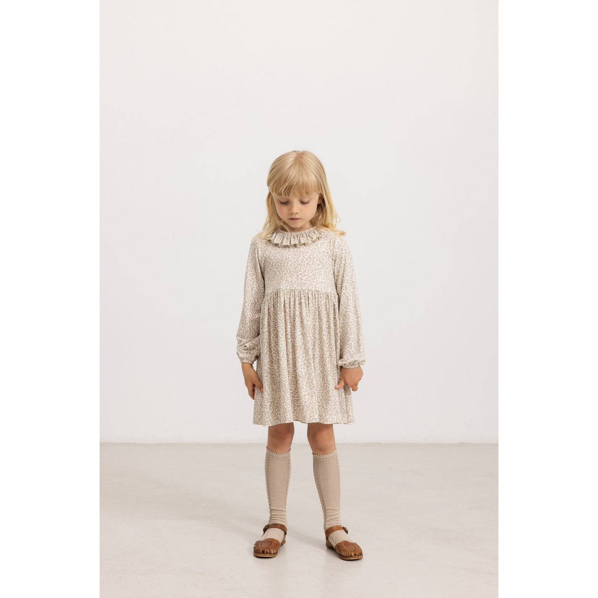 MarMar Leopard Beige Leo Diora Frill Dress