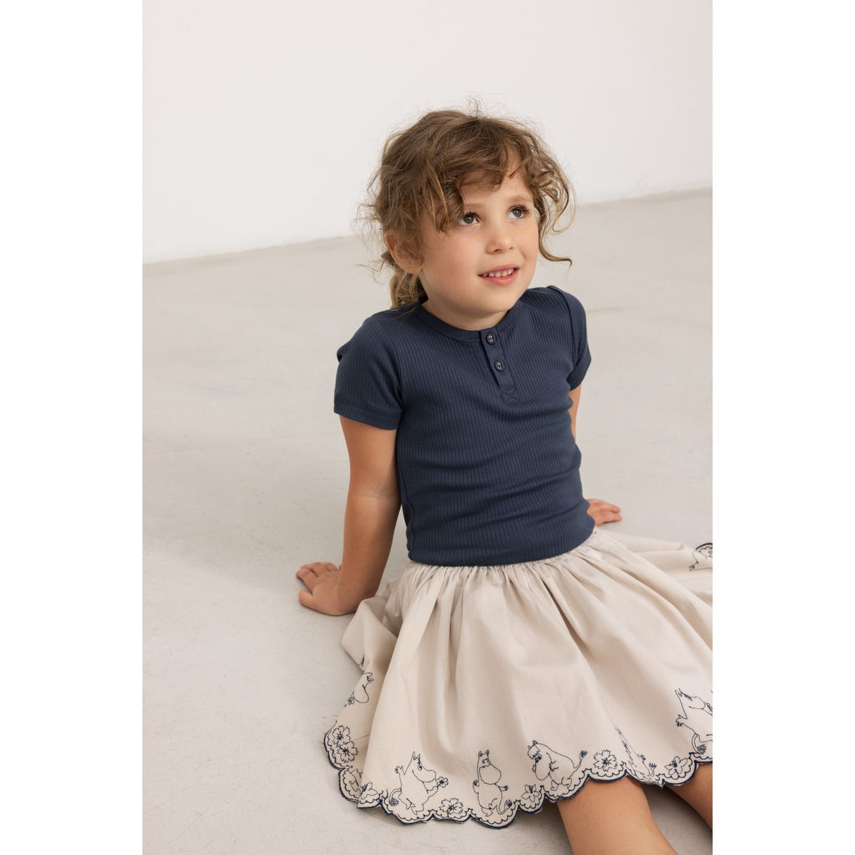 MarMar Cotton Texture Dancing Moomins Sus Skirt