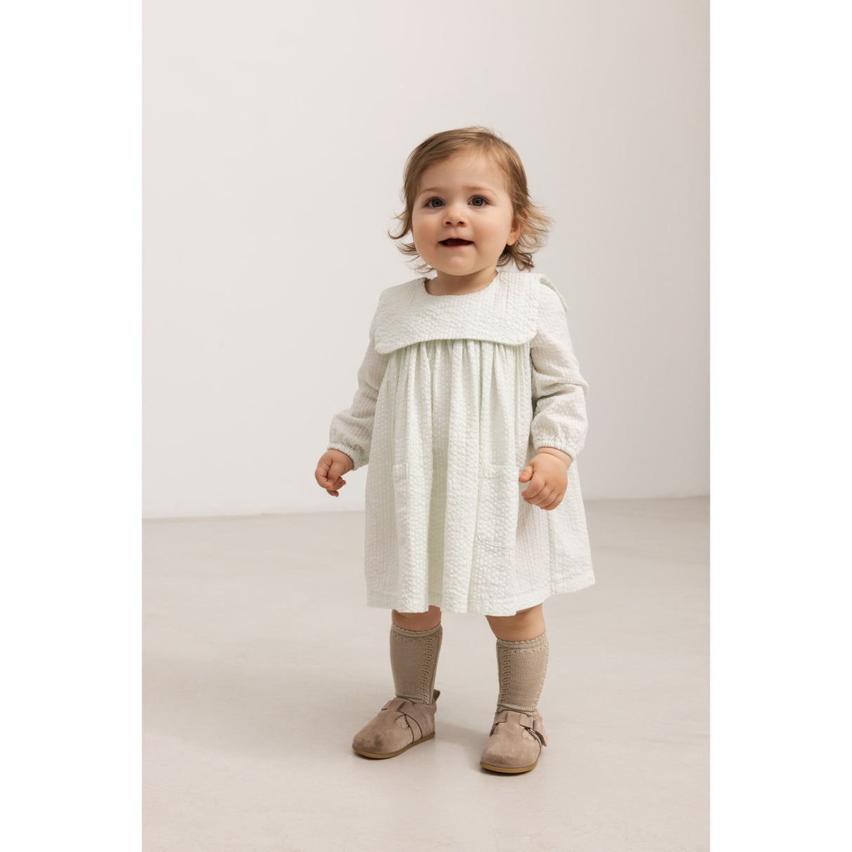 MarMar Cotton Seersucker Mint Chalk Dulle Dress